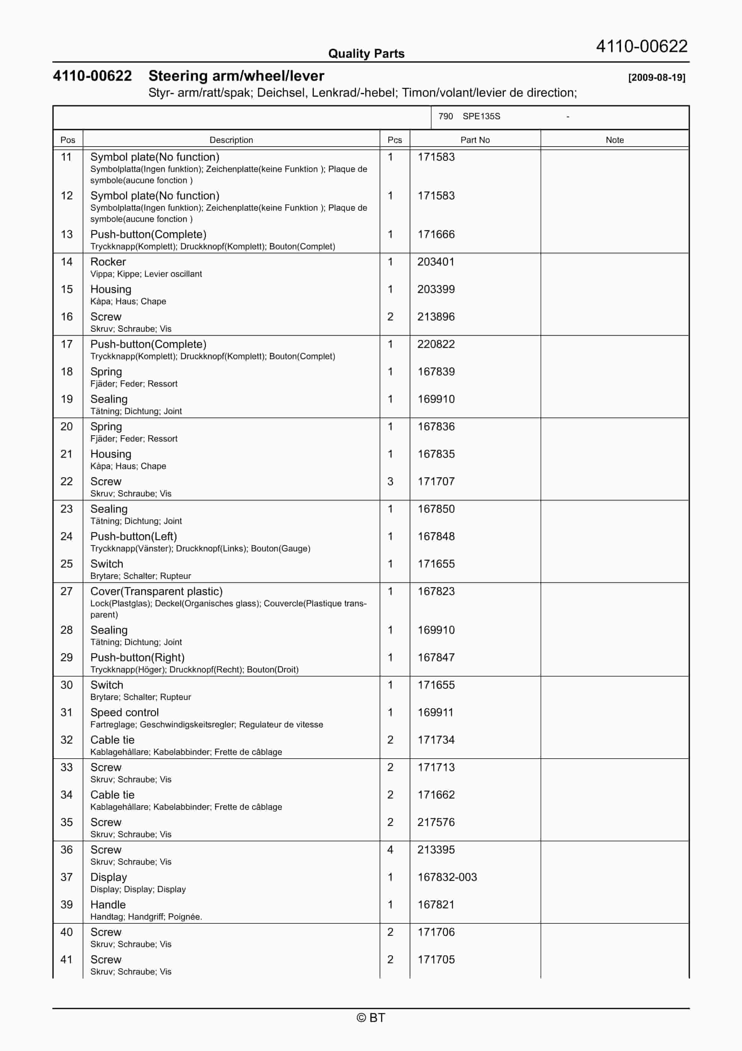 BT SPE135S Quality Parts 7514210 2 BT SPE135S Quality Parts 7514210 - Image 2