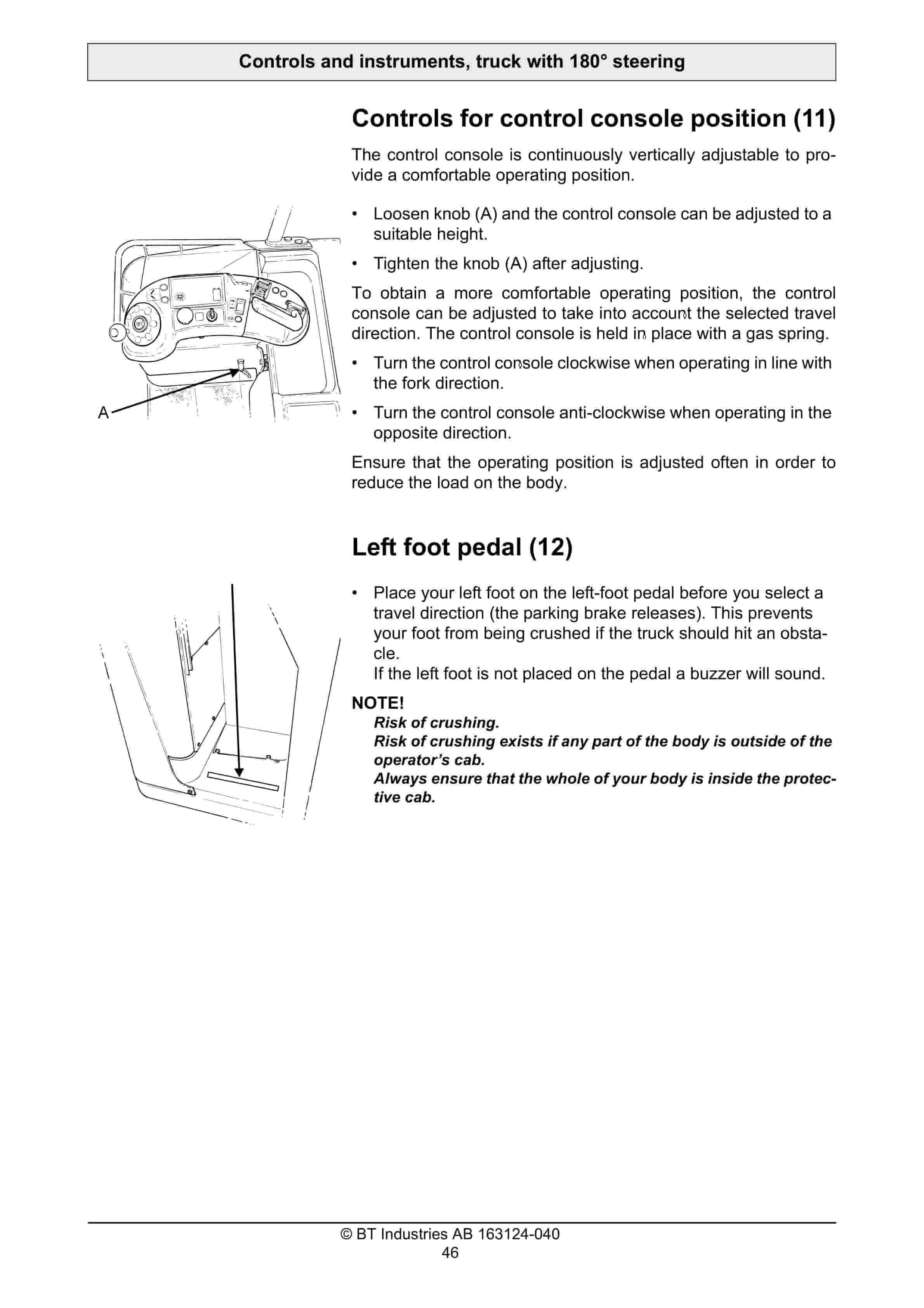 Alternative view of BT SPS 1.35, SPS 1.6 Operator Manual 163124-040