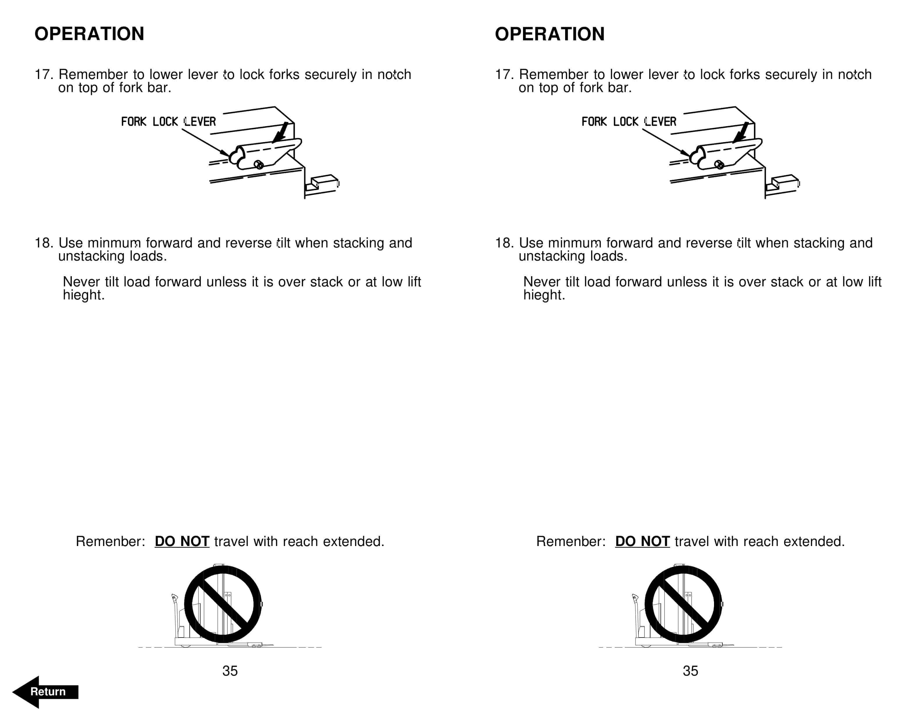 BT SR-30 Electric Walkie Reach Truck Operator Manual 300385-001 5 BT SR-30 Electric Walkie Reach Truck Operator Manual 300385-001 - Image 5