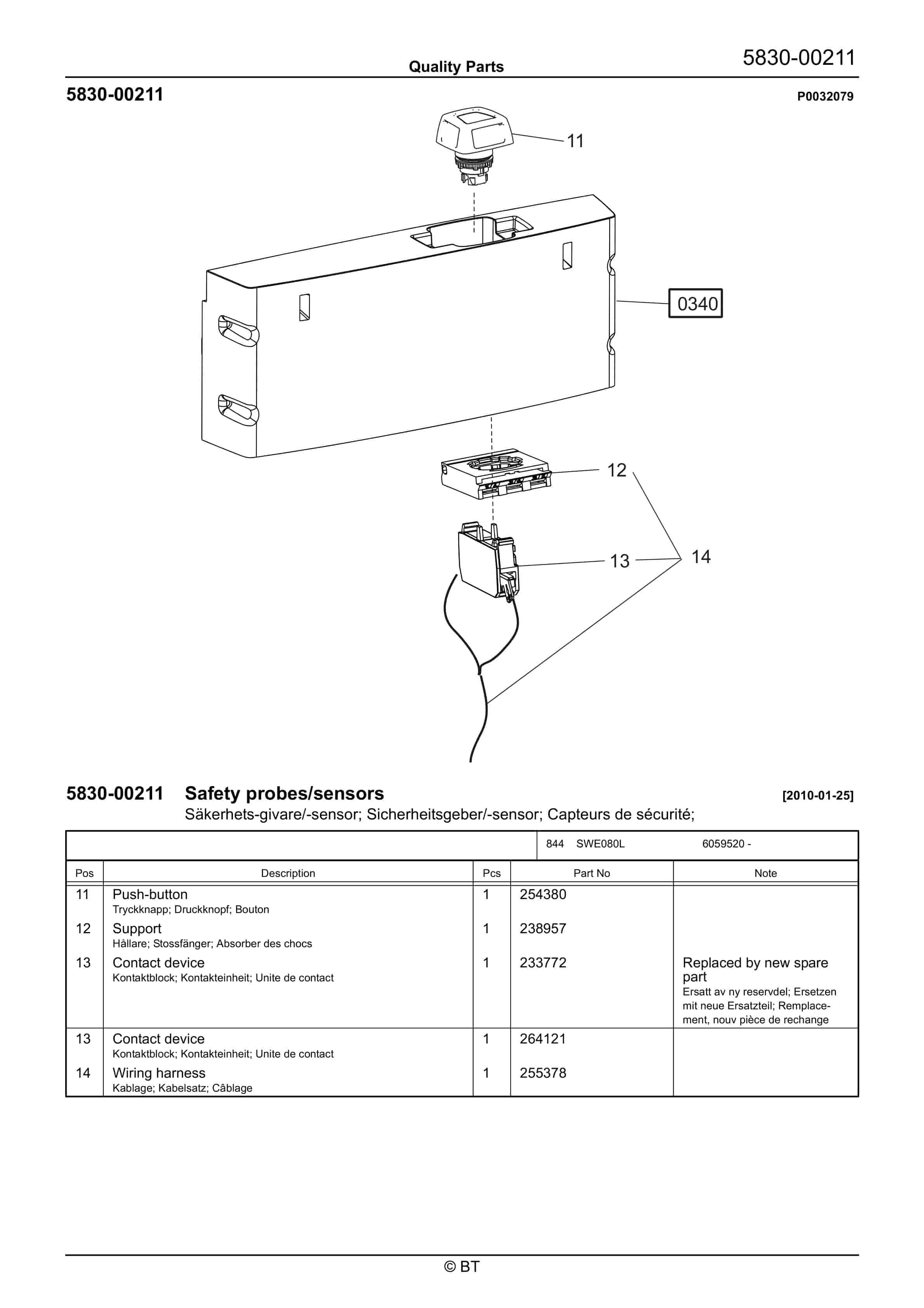 BT SWE080L Quality Parts 7520522 3 BT SWE080L Quality Parts 7520522 - Image 3