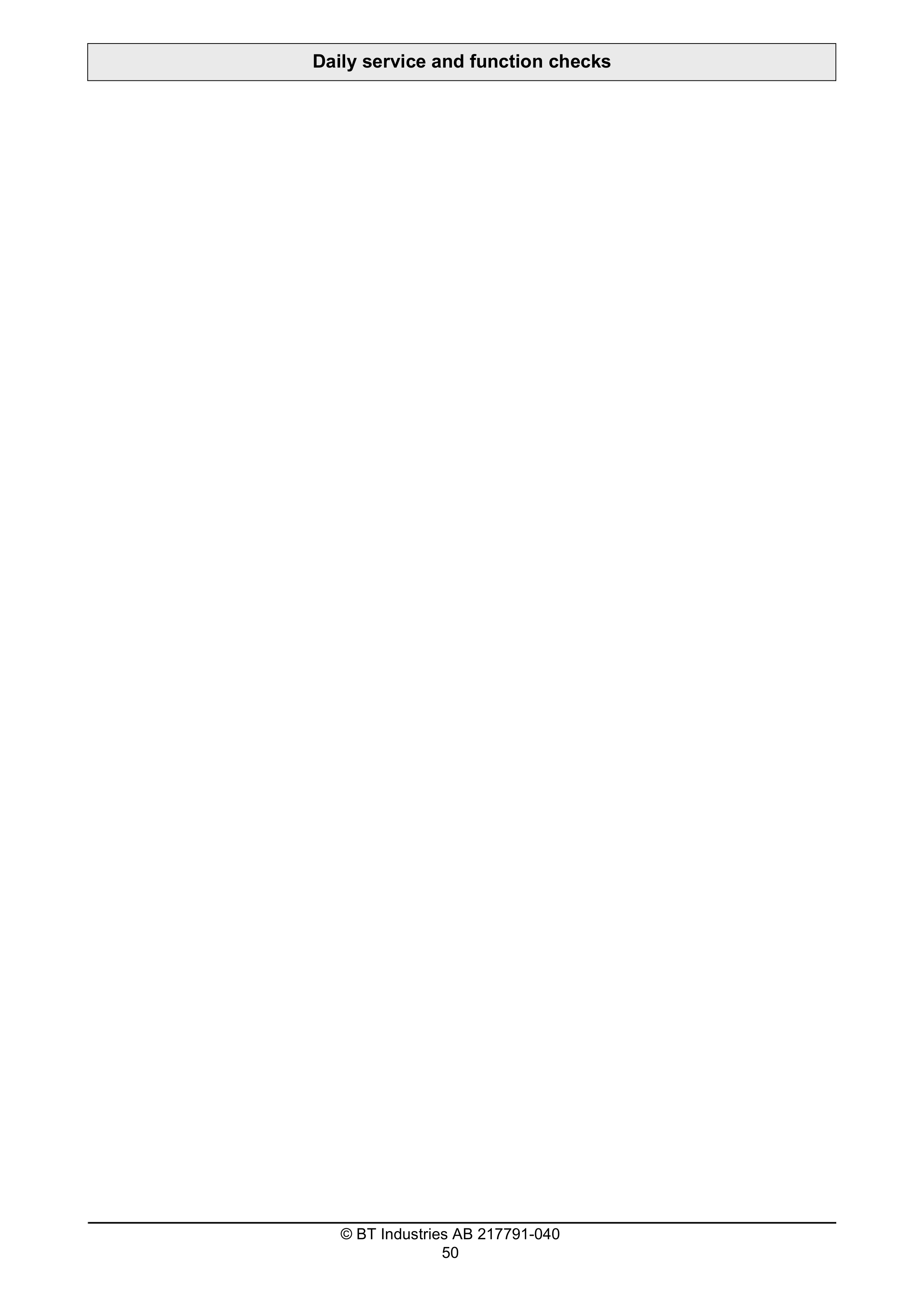 BT SWE160D Operator Manual 217791-040 4 BT SWE160D Operator Manual 217791-040 - Image 4