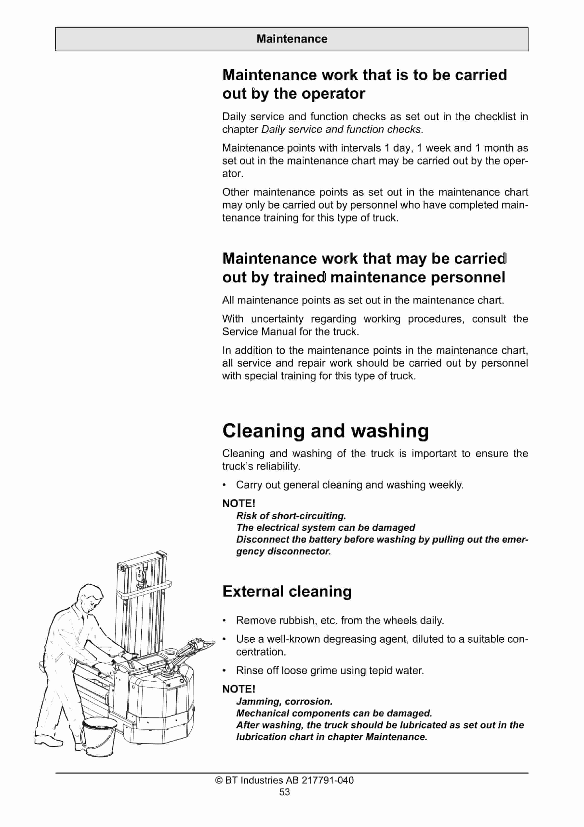 BT SWE160D Operator Manual 217791-040 5 BT SWE160D Operator Manual 217791-040 - Image 5