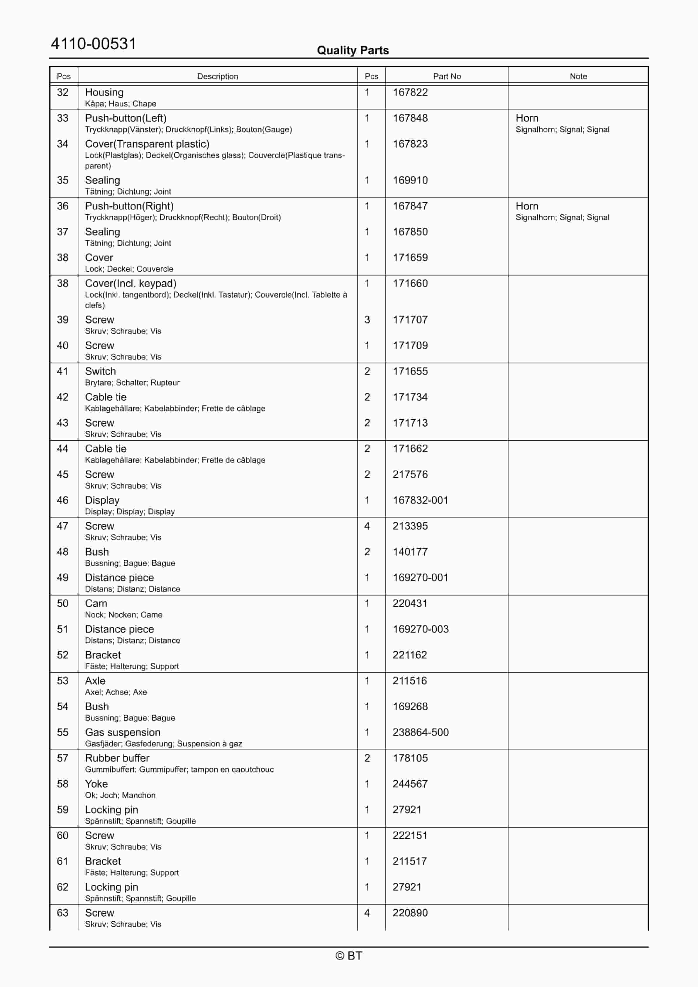 BT SWE160D Quality Parts 262072 2 BT SWE160D Quality Parts 262072 - Image 2