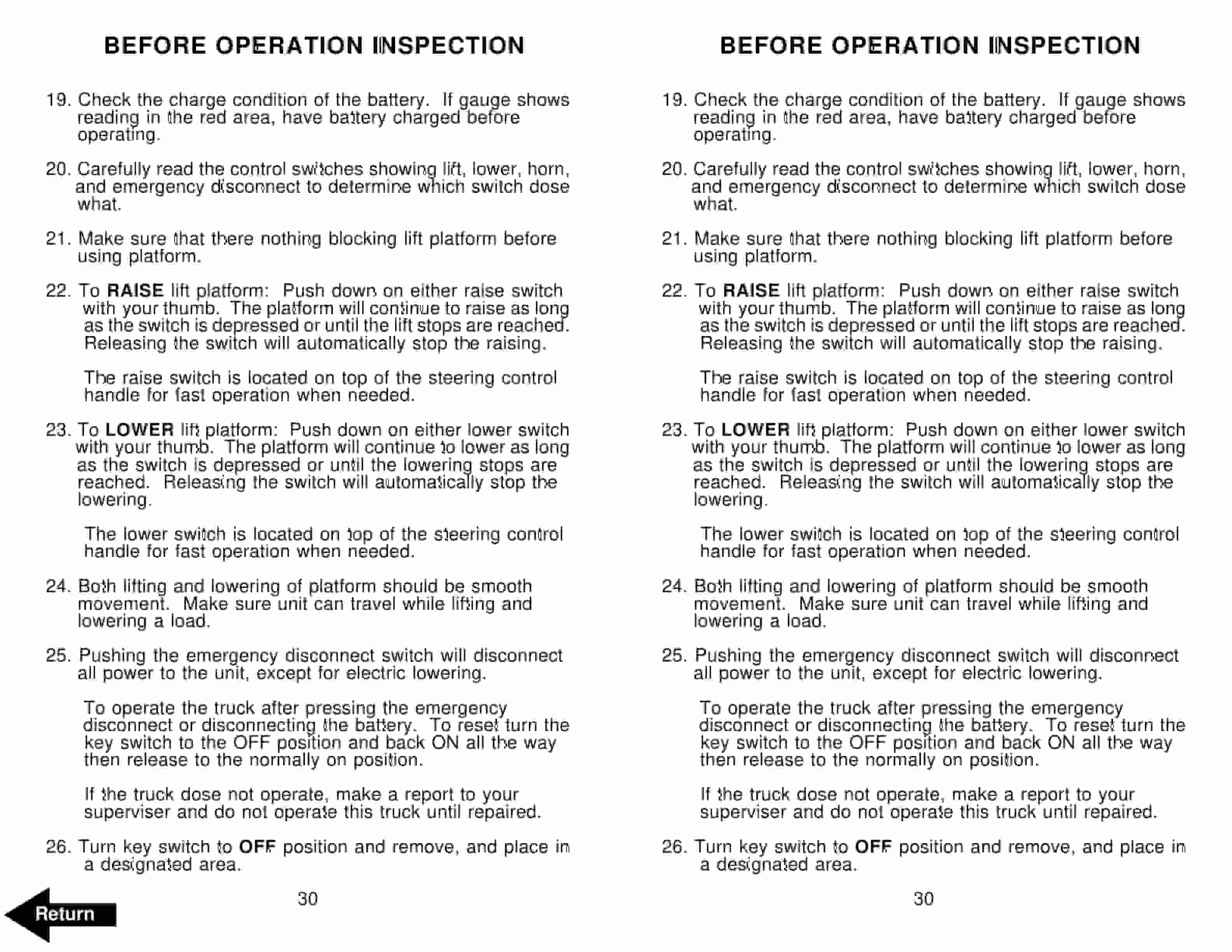 BT TCB Electric Tugger Car Body Carrier Operator Manual 301631-000 3 BT TCB Electric Tugger Car Body Carrier Operator Manual 301631-000 - Image 3