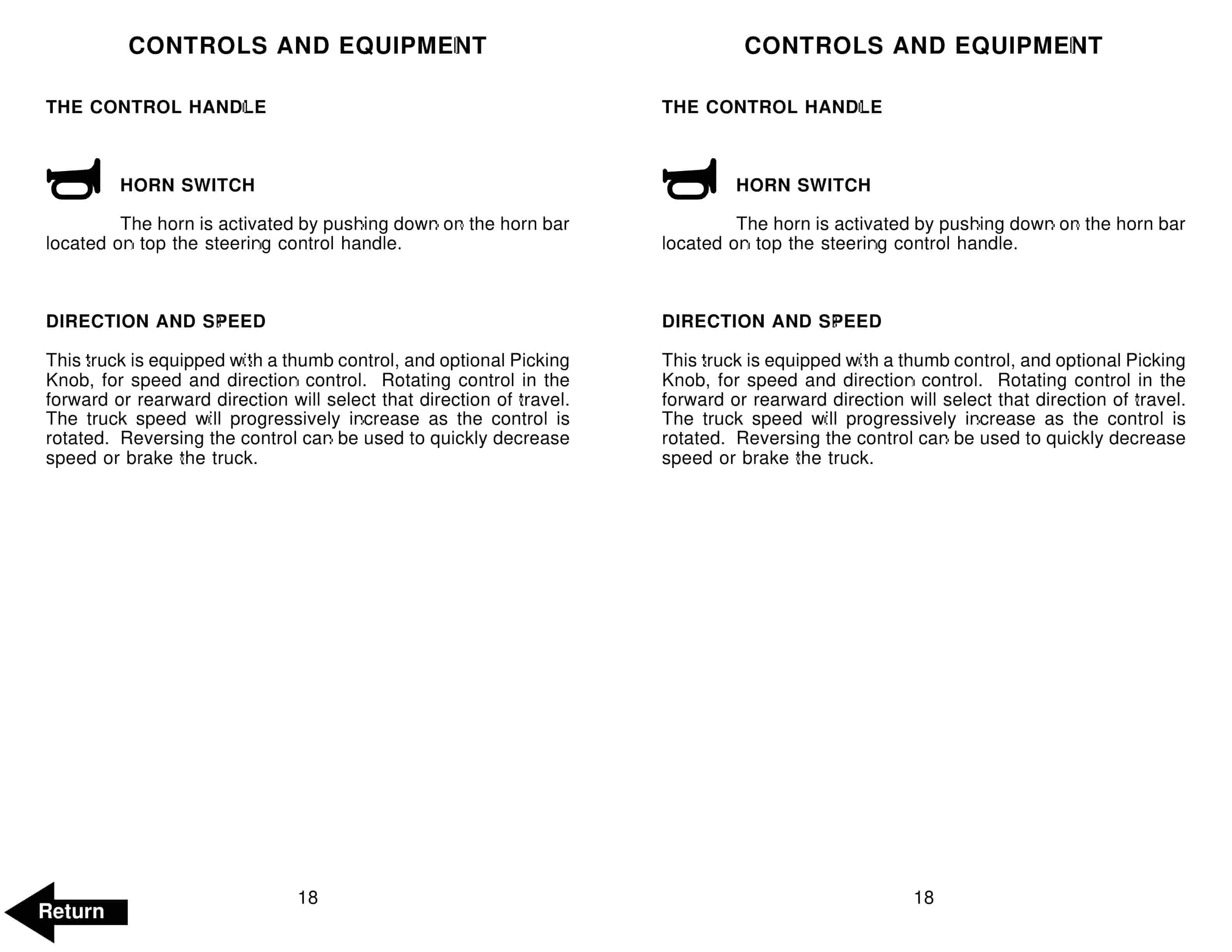 Alternative view of BT TMX Electric Tow Tractor Operator Manual 303045-000