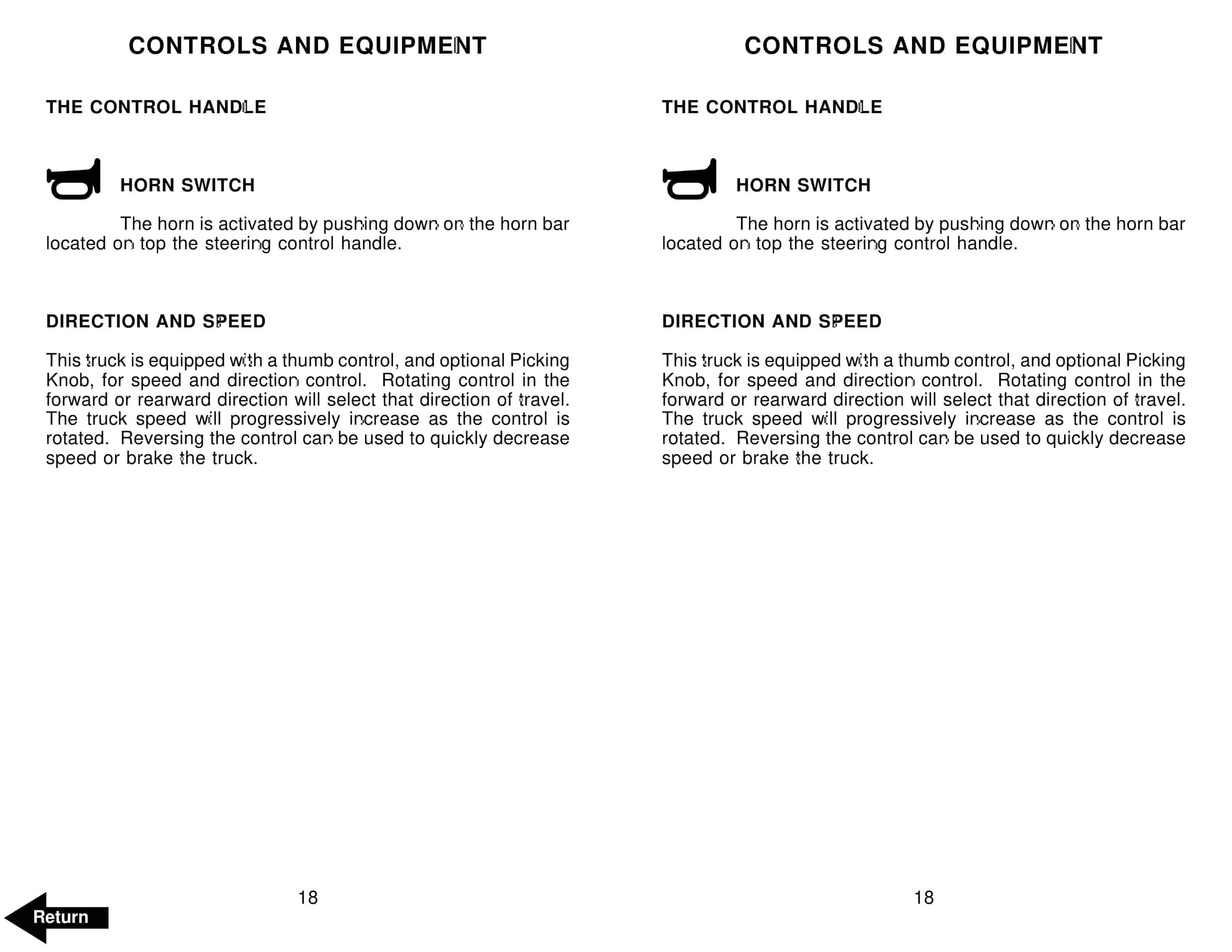 Alternative view of BT TMX Electric Tow Tractor Operator Manual 303045-001
