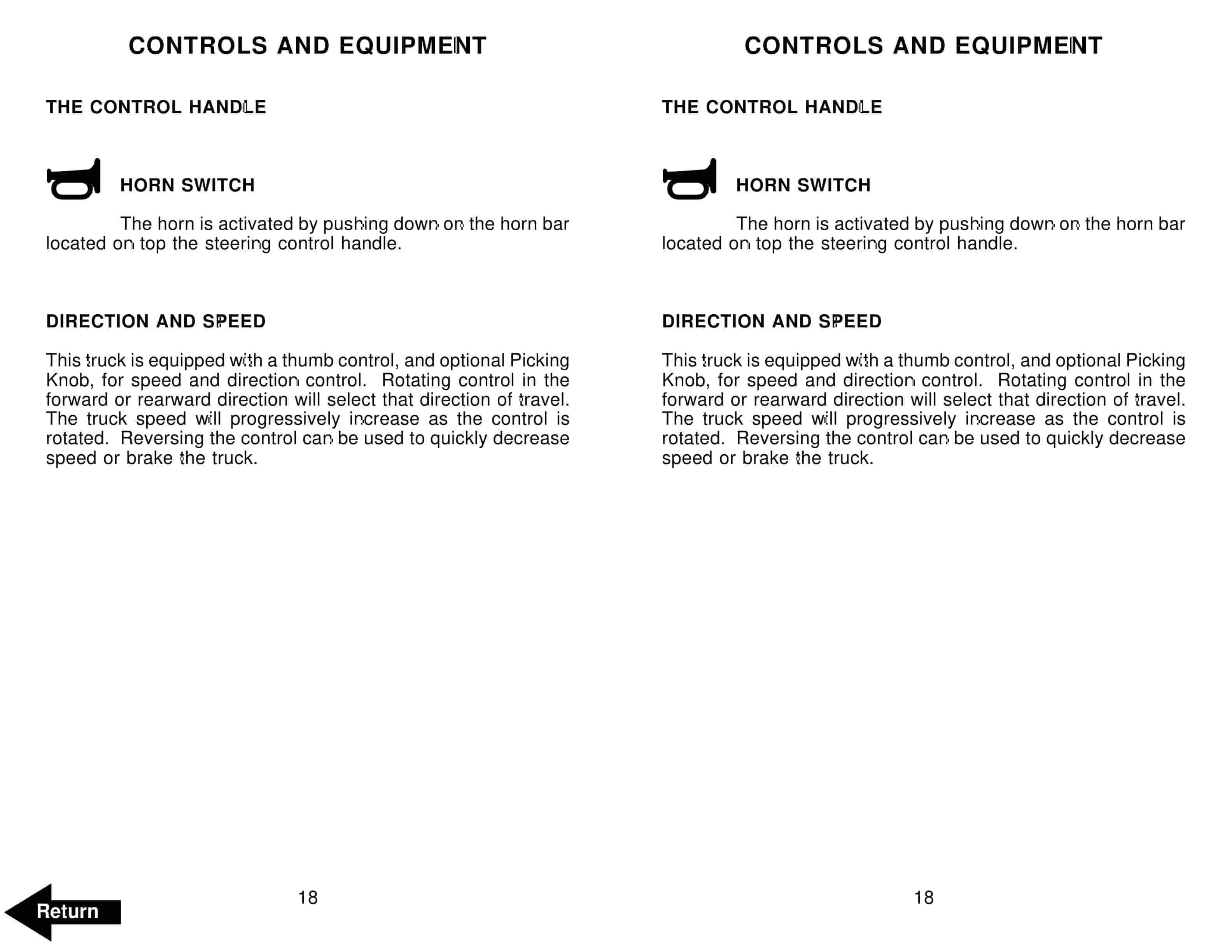 Alternative view of BT TMX Electric Tow Tractor Operator Manual 303045-002