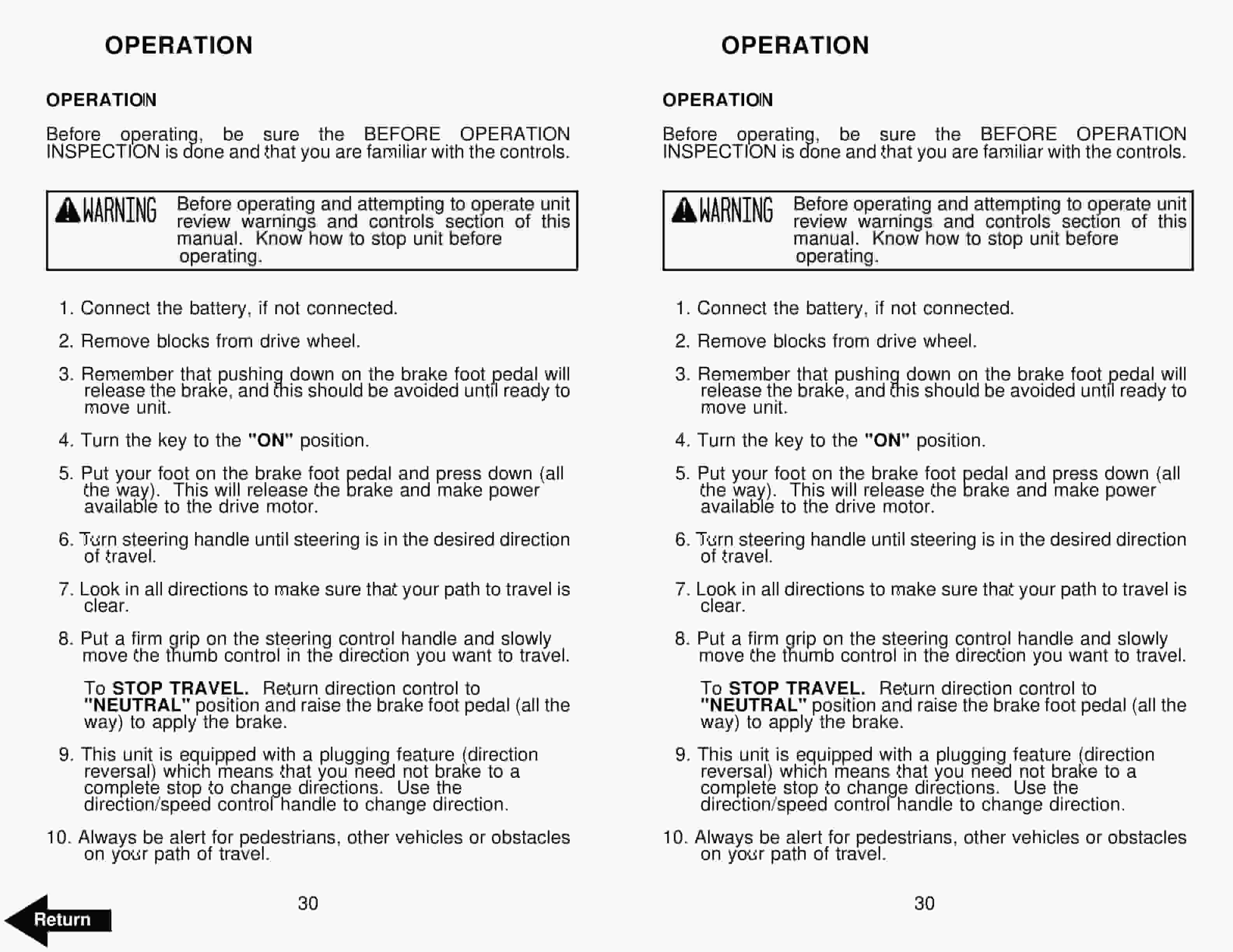BT TT-50, TT-70 Electric Tow Tractor Operator Manual 300408-001 4 BT TT-50, TT-70 Electric Tow Tractor Operator Manual 300408-001 - Image 4
