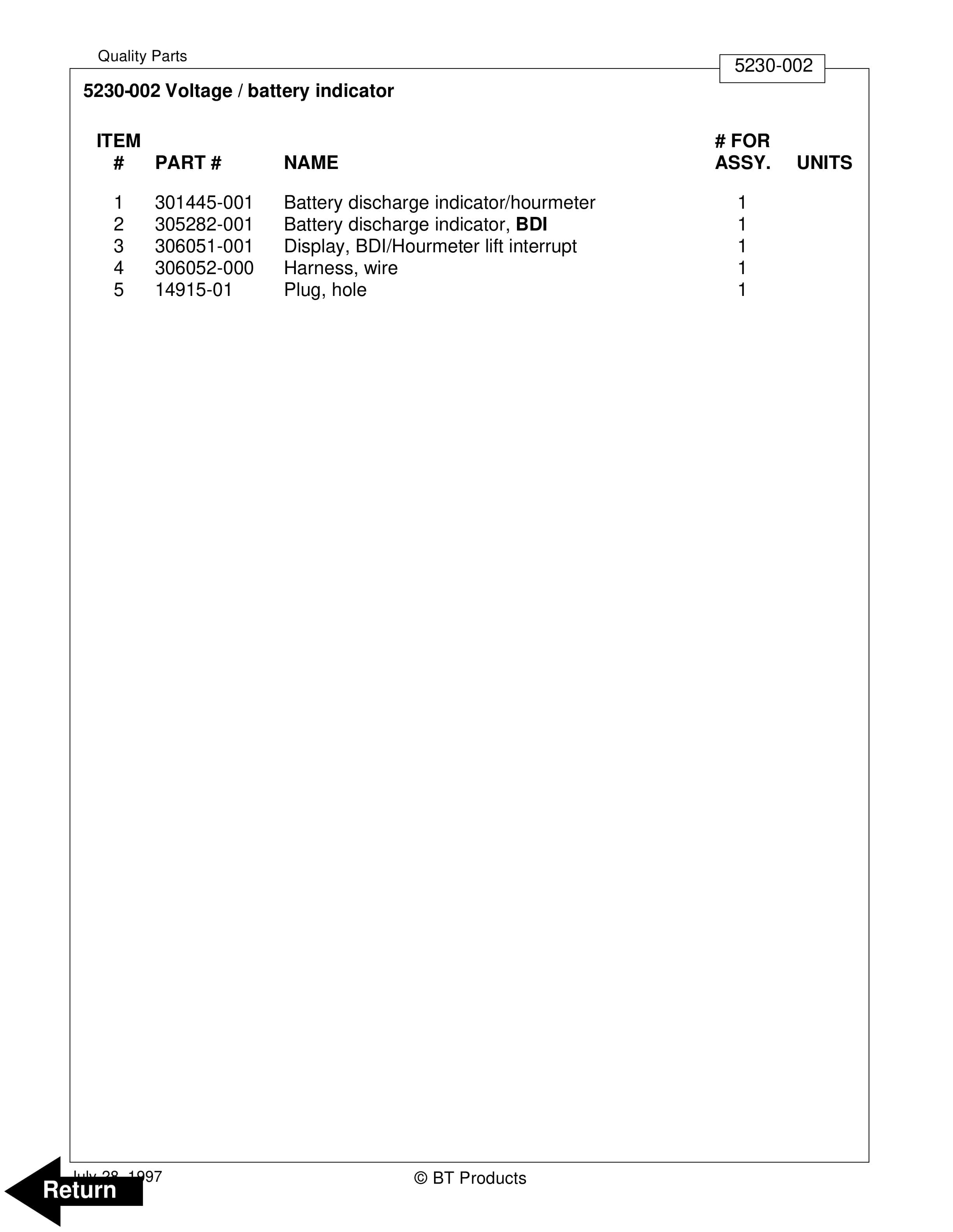 BT TWX Electric Walkie Tow Tractor Parts Manual 307799-000 3 BT TWX Electric Walkie Tow Tractor Parts Manual 307799-000 - Image 3