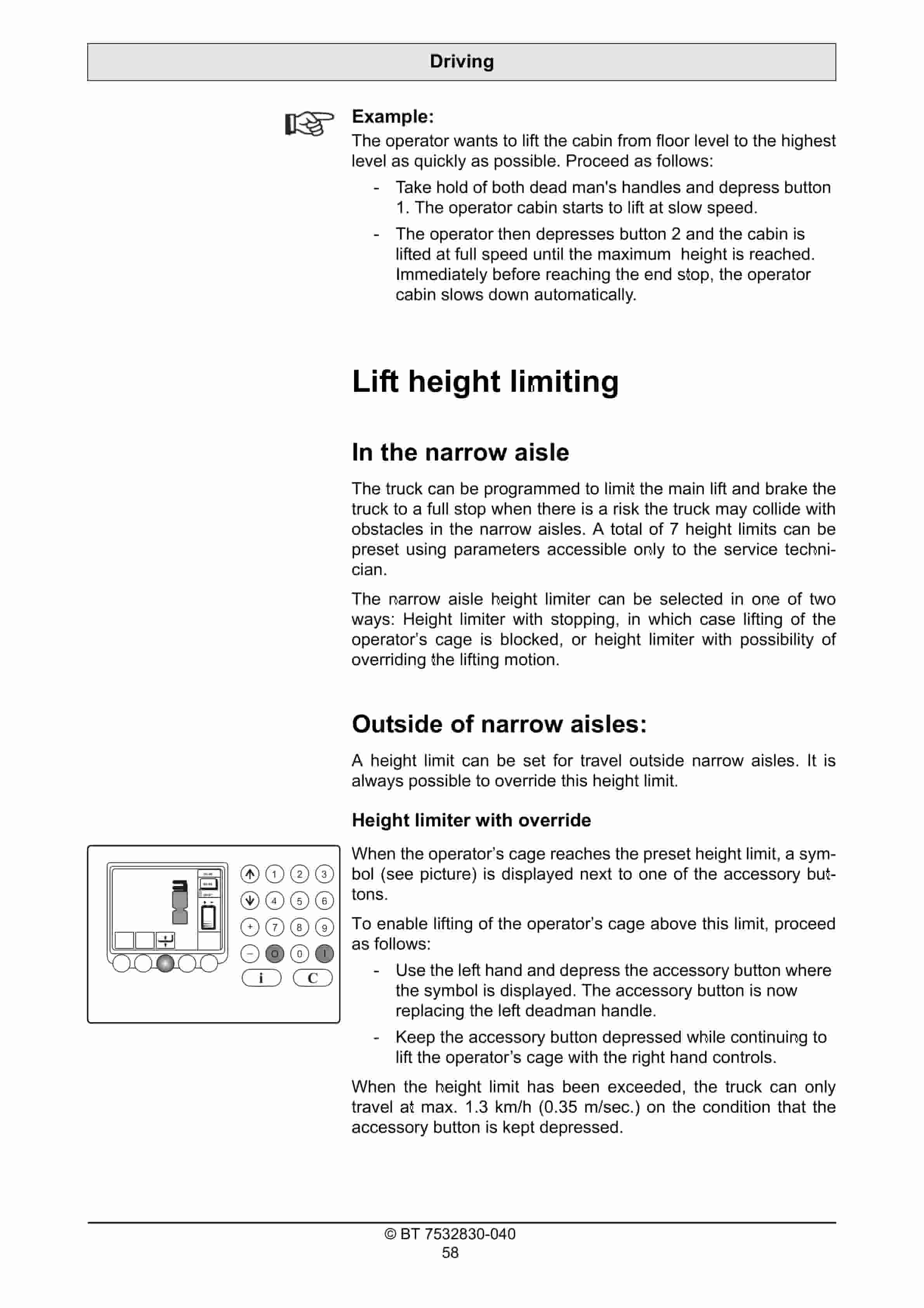 BT VCE125ASF Operator Manual 7532803-040 3 BT VCE125ASF Operator Manual 7532803-040 - Image 3