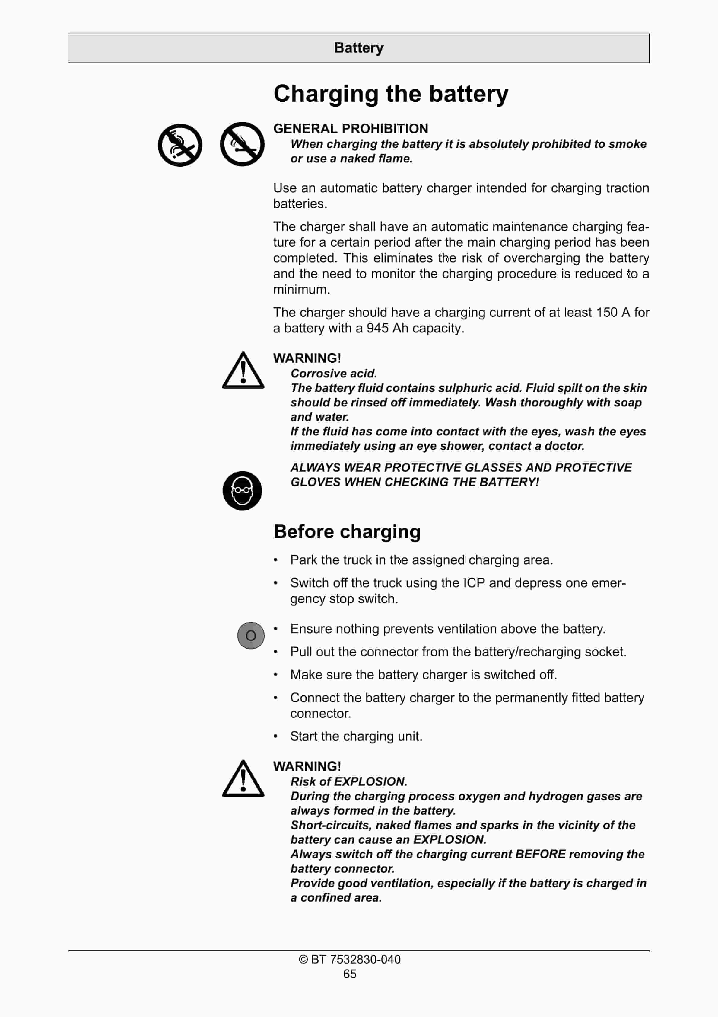 BT VCE125ASF Operator Manual 7532803-040 4 BT VCE125ASF Operator Manual 7532803-040 - Image 4