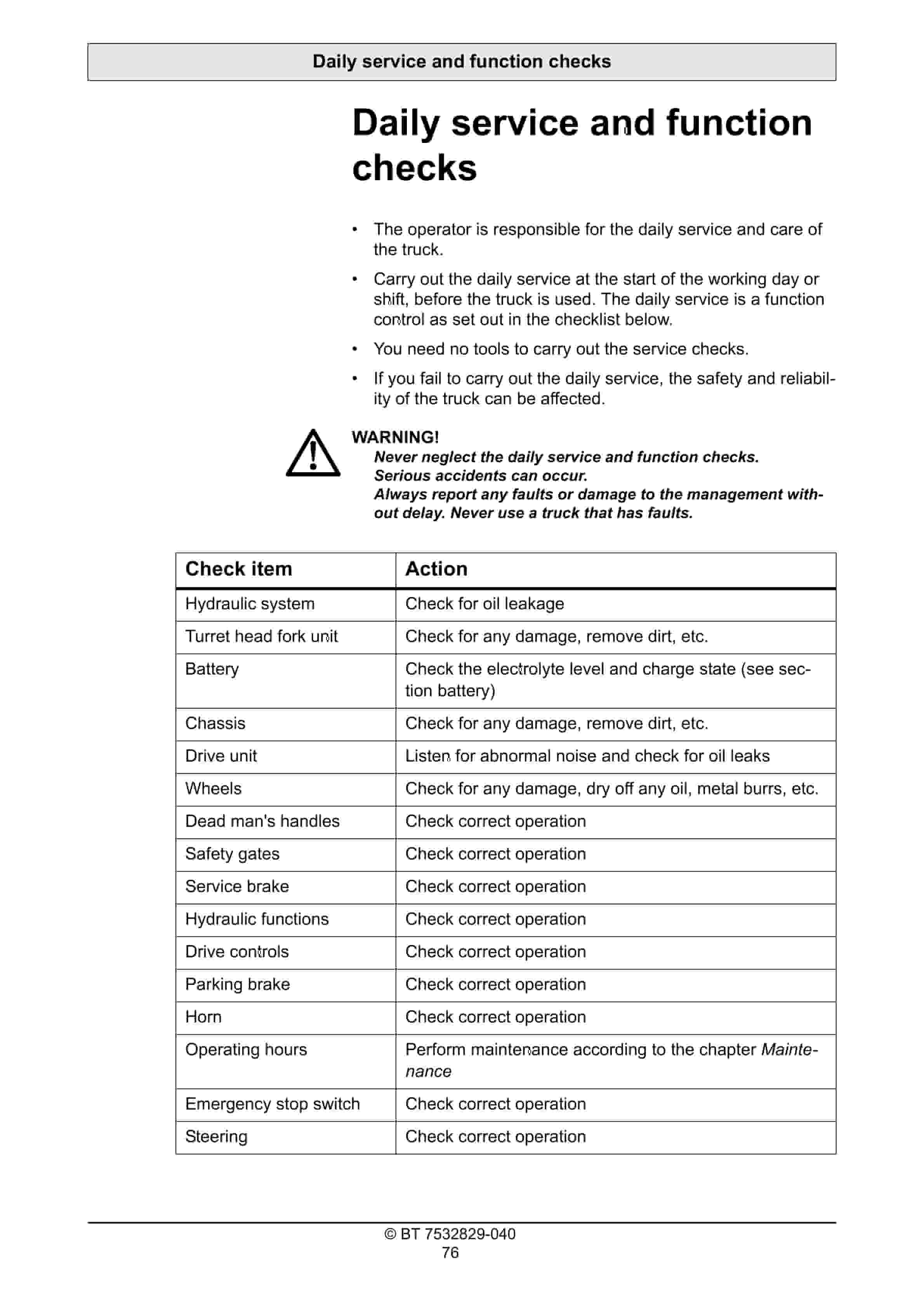 BT VCE150A, VCE150AC Operator Manual 7532829-040 5 BT VCE150A, VCE150AC Operator Manual 7532829-040 - Image 5