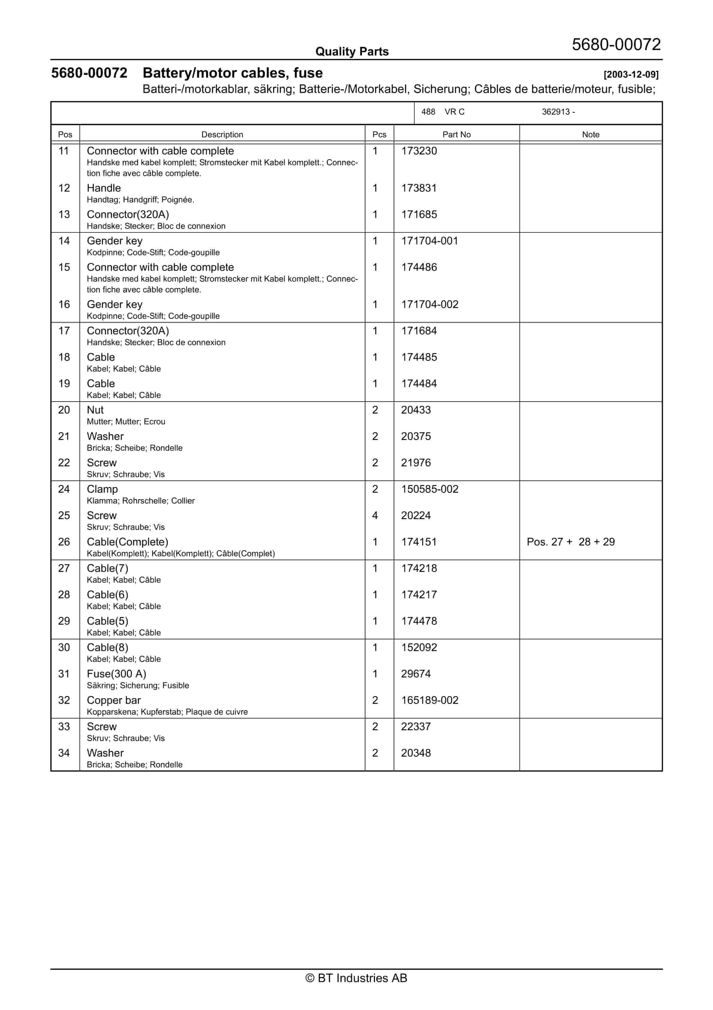 BT VR C Quality Parts 249610 2 BT VR C Quality Parts 249610 - Image 2