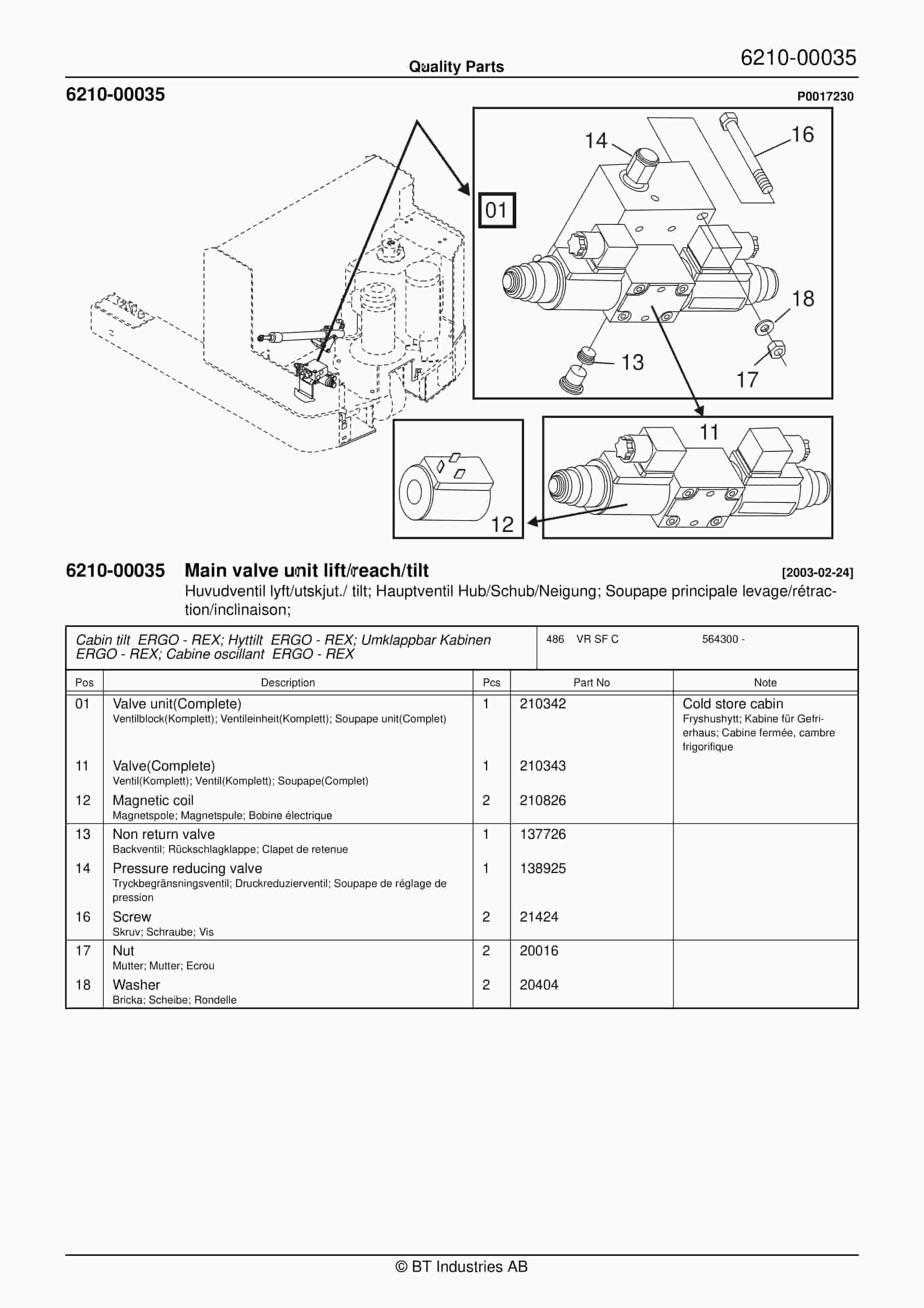 BT VR SF C Quality Parts 214763 3 BT VR SF C Quality Parts 214763 - Image 3