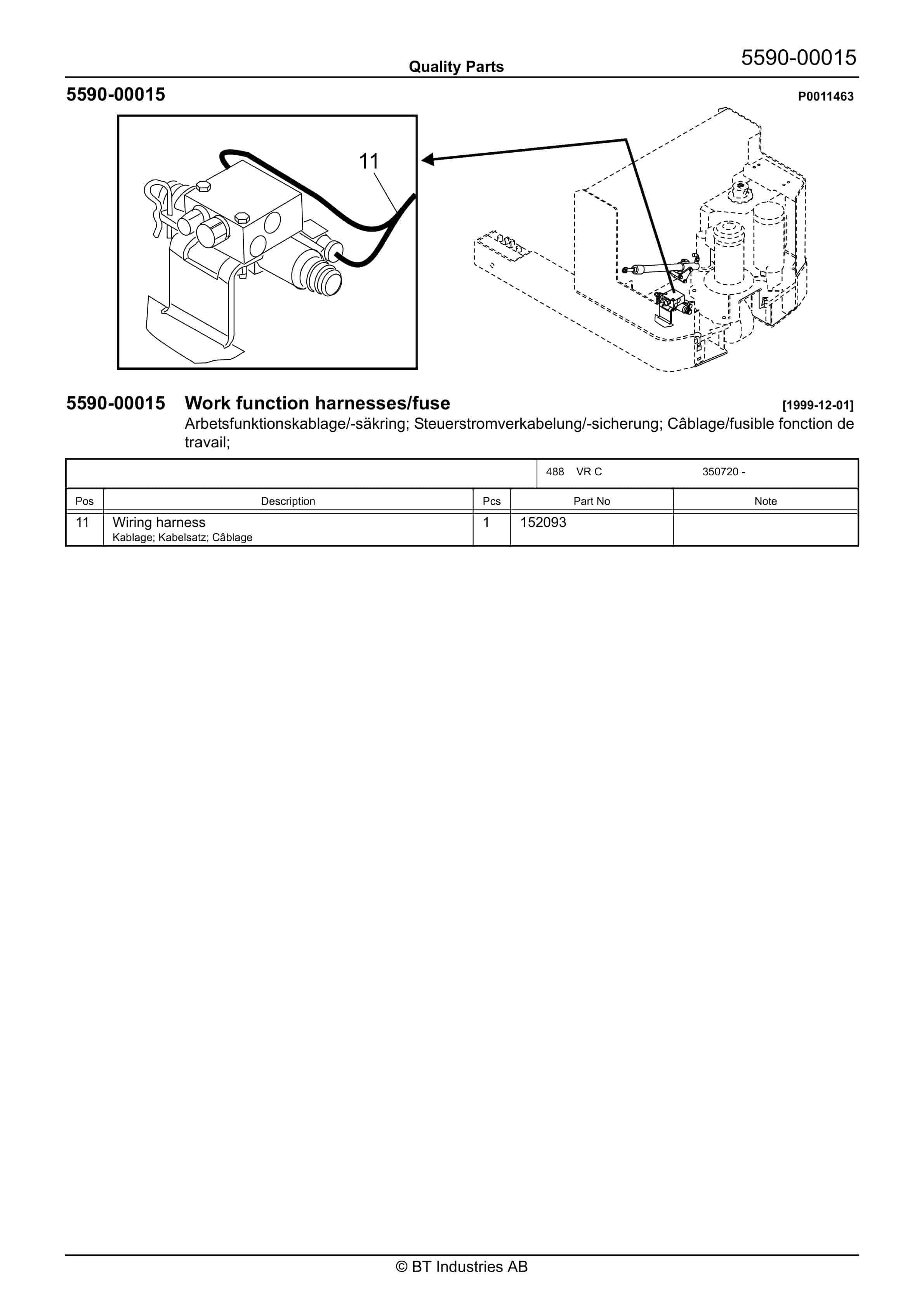 BT VR SF C Quality Parts 234279 2 BT VR SF C Quality Parts 234279 - Image 2