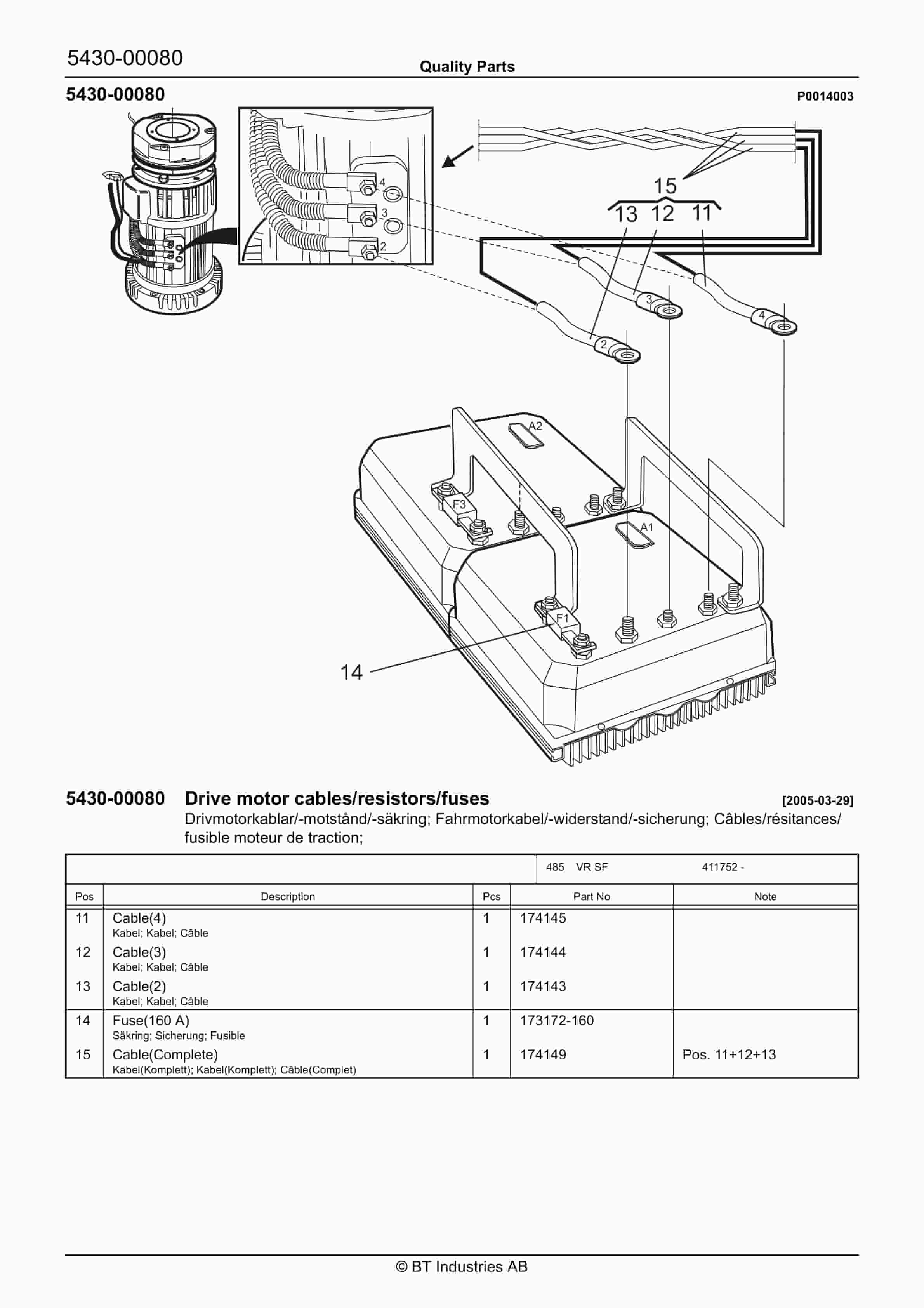 BT VR SF Quality Parts 226844 2 BT VR SF Quality Parts 226844 - Image 2