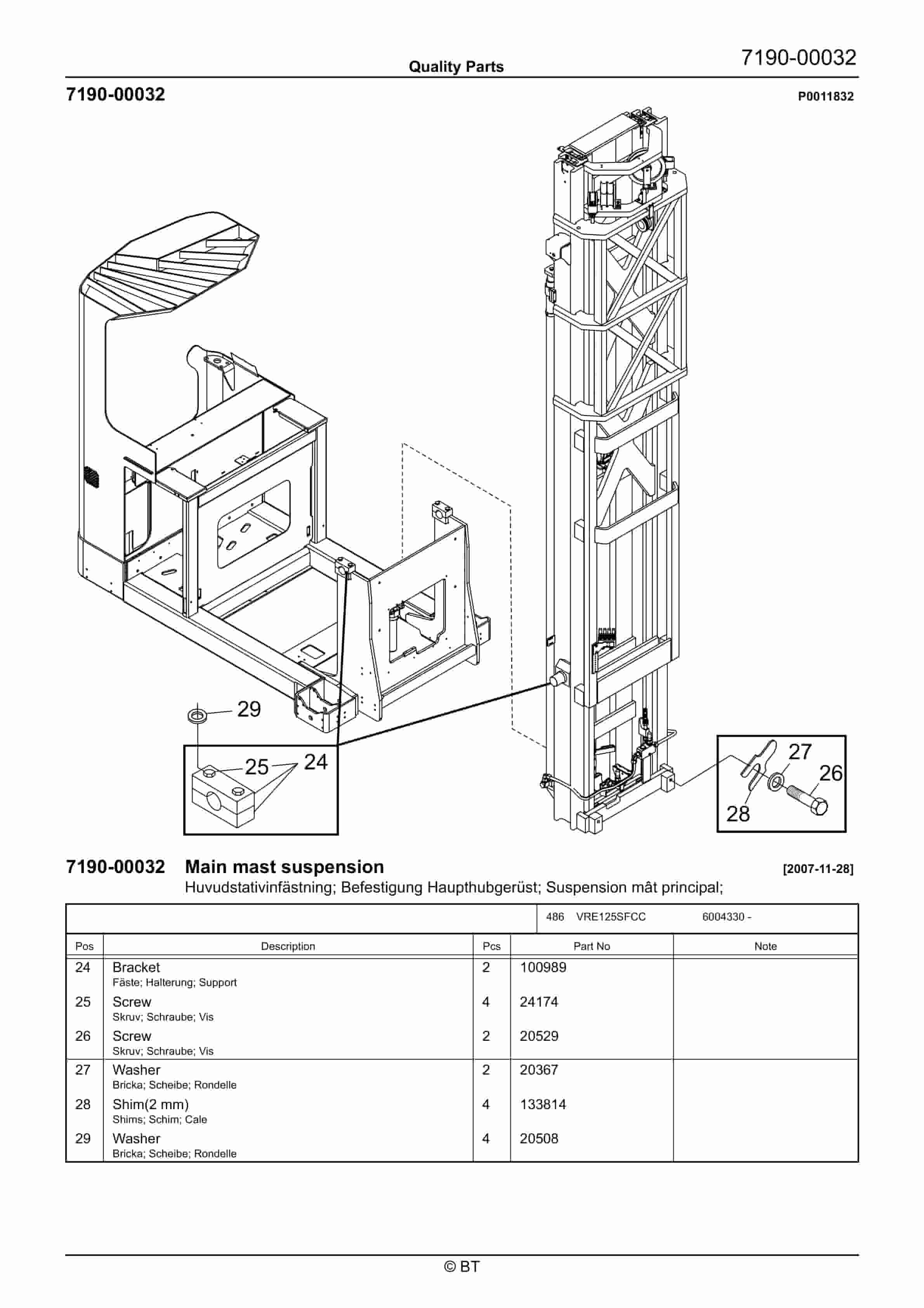 BT VRE125SFCC Quality Parts 7504437 5 BT VRE125SFCC Quality Parts 7504437 - Image 5