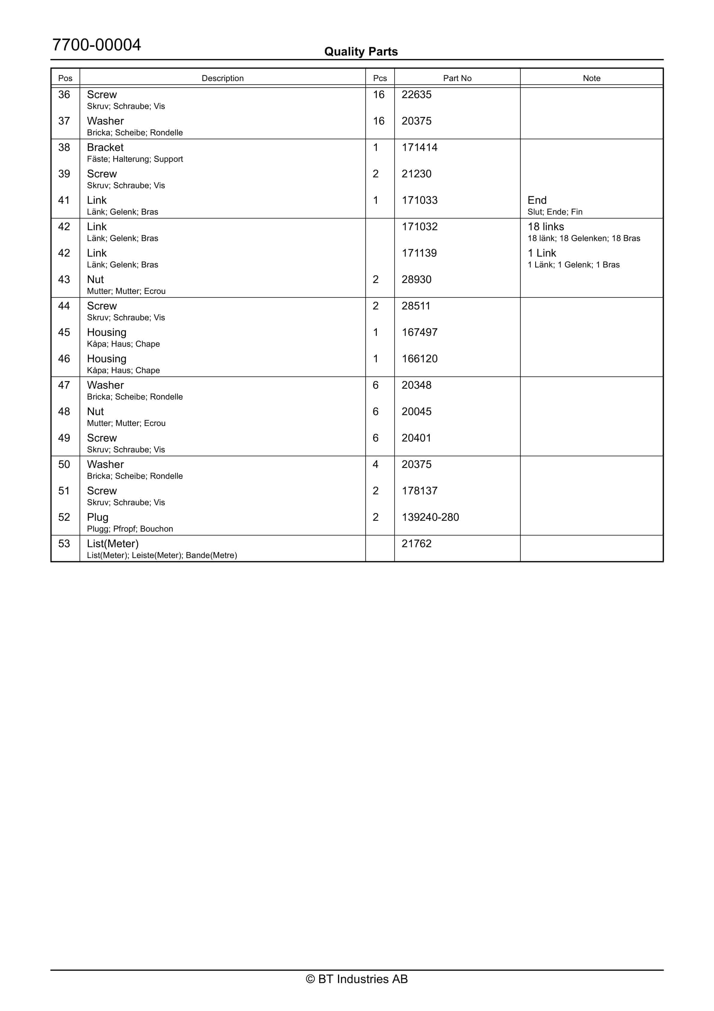 BT VRE150 (JPN) Quality Parts 250263 5 BT VRE150 (JPN) Quality Parts 250263 - Image 5