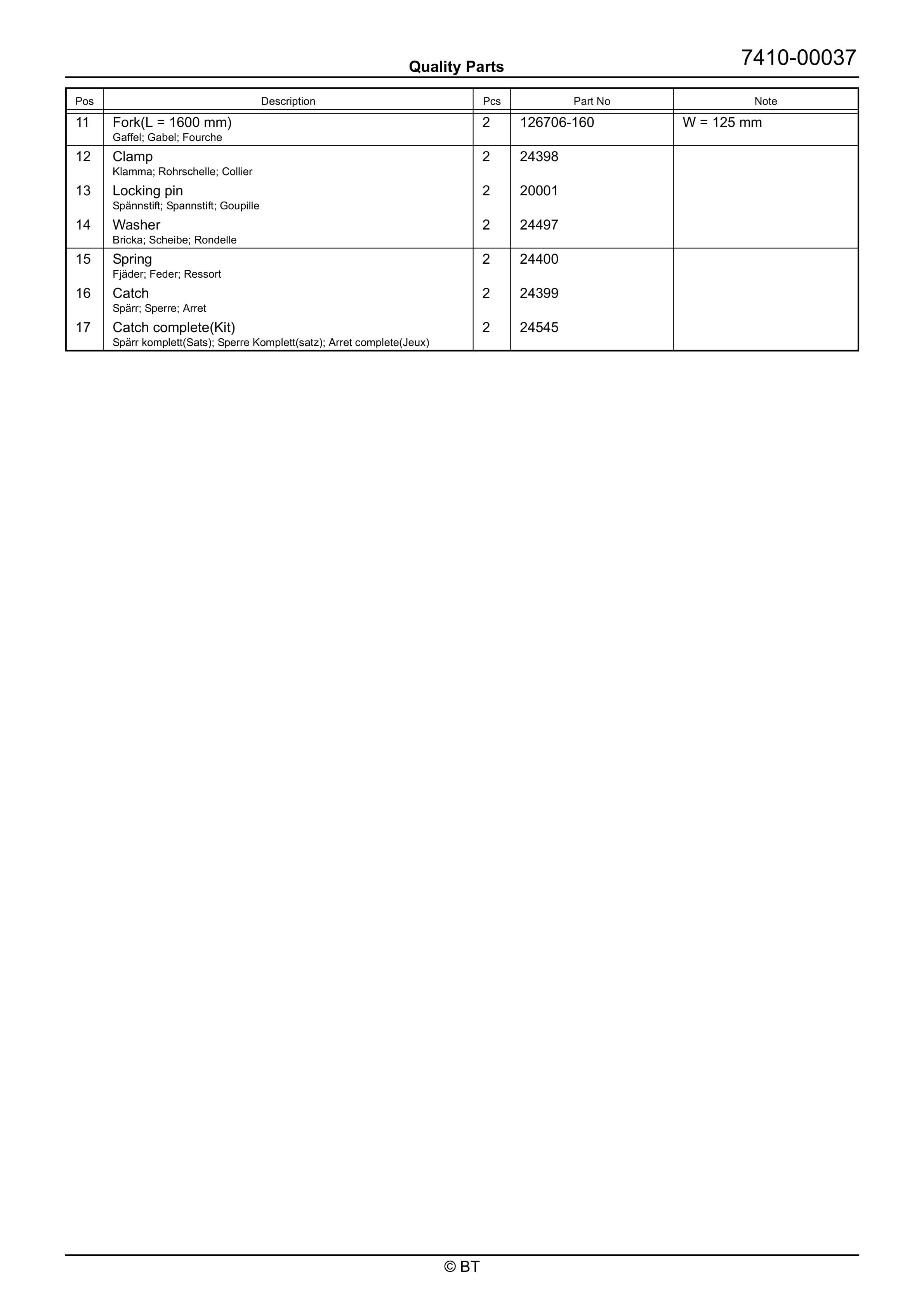 BT VRE150CC Quality Parts 7513567 5 BT VRE150CC Quality Parts 7513567 - Image 5