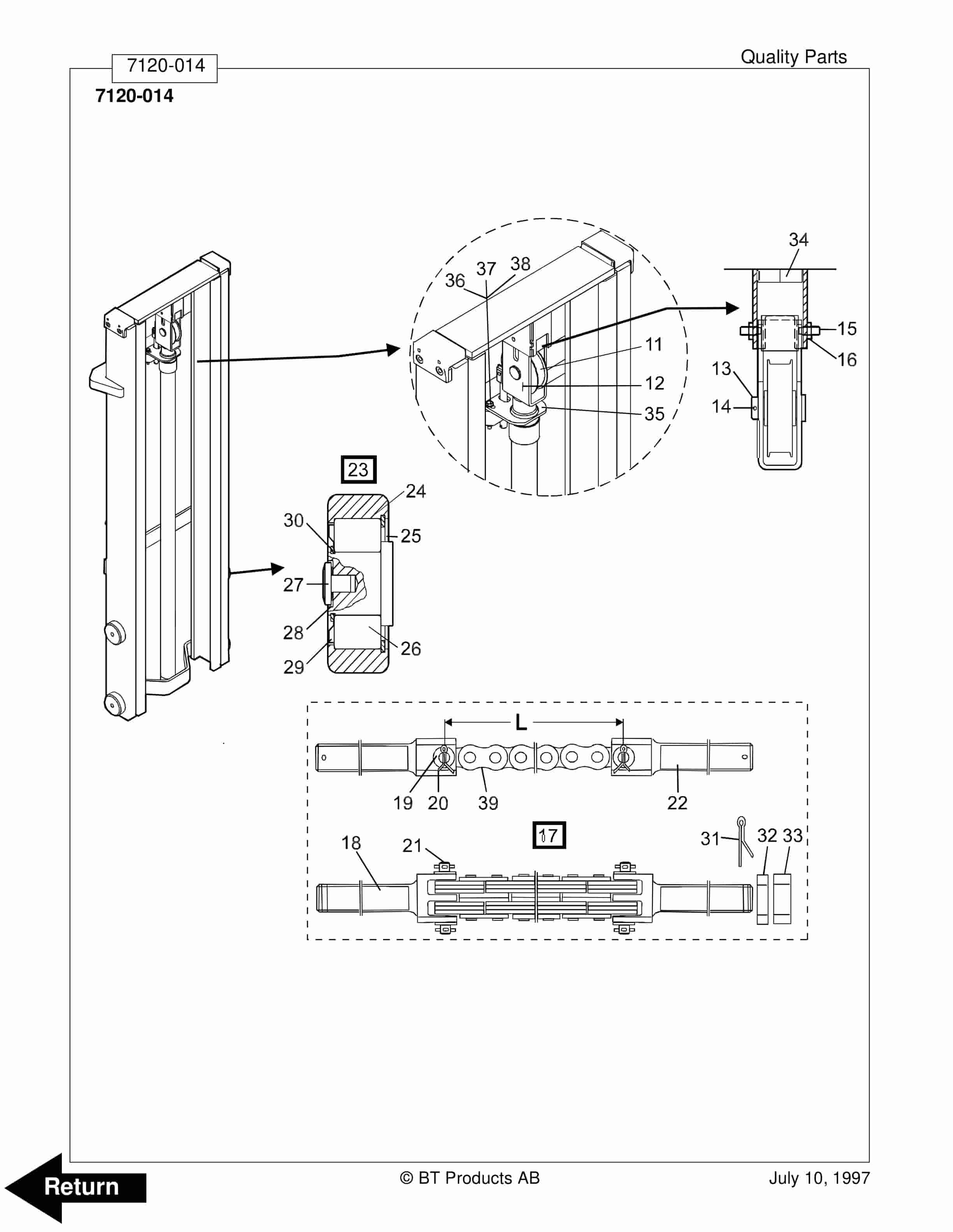 BT WSX-20, WSX-25 Electric Walkie Adjustable Straddle Stacker Parts Manual 304943-000 5 BT WSX-20, WSX-25 Electric Walkie Adjustable Straddle Stacker Parts Manual 304943-000 - Image 5