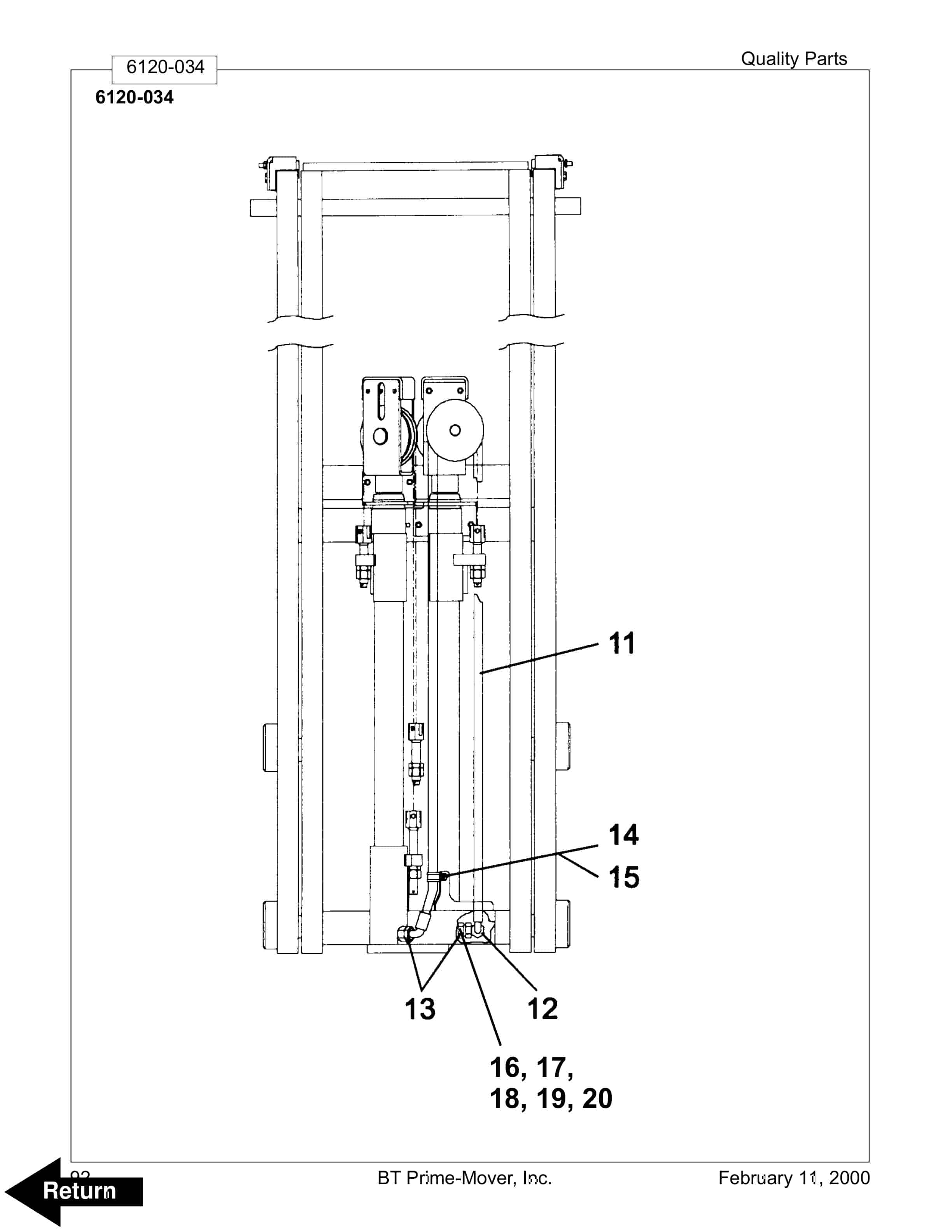BT WSX-20, WSX-25 Electric Walkie Adjustable Straddle Stacker Parts Manual 304943-001 3 BT WSX-20, WSX-25 Electric Walkie Adjustable Straddle Stacker Parts Manual 304943-001 - Image 3