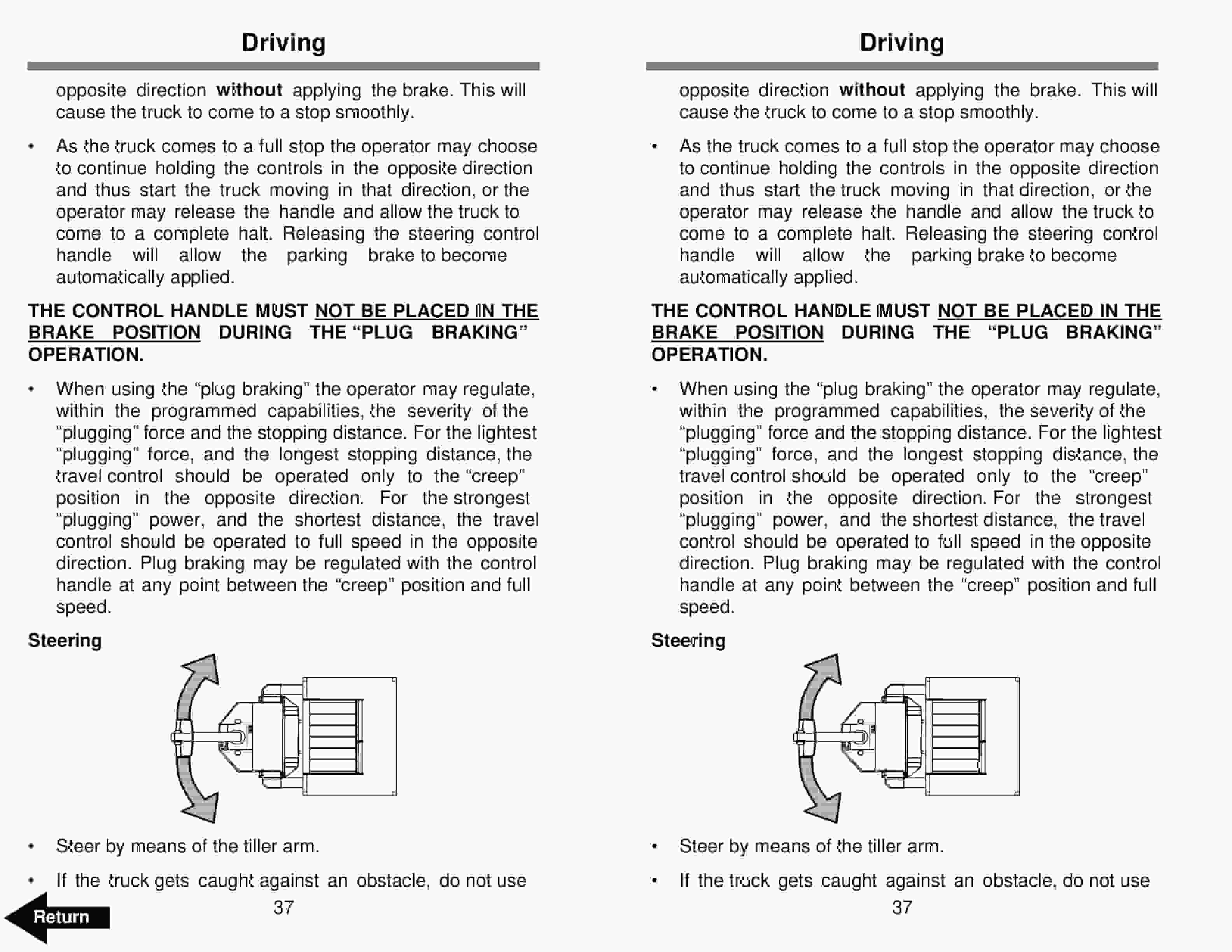 Alternative view of BT WSX-OS Electric Walkie Straddle Order Selector Operator Manual 307598-000