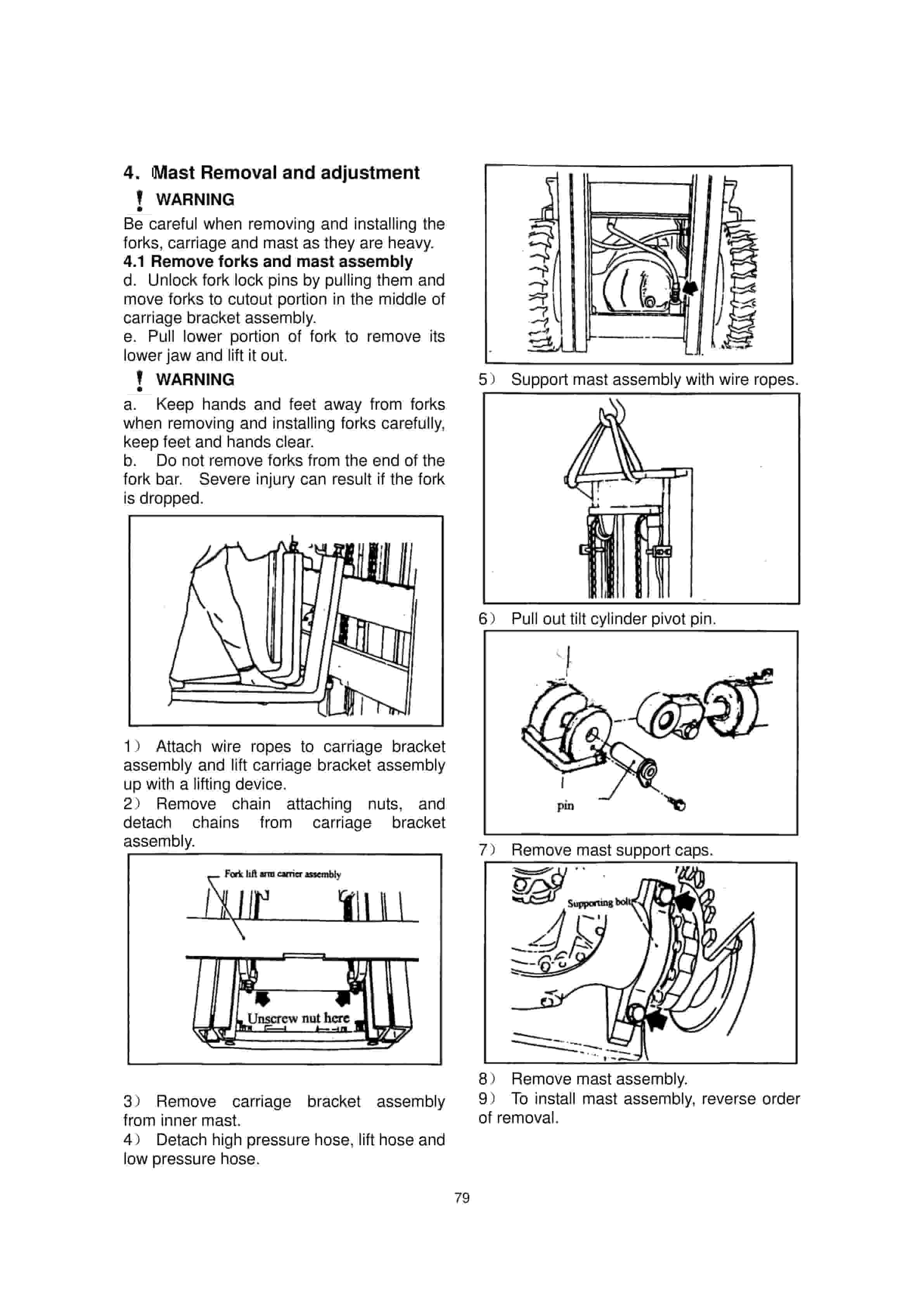Hangcha 1.0t-3.8t Forklift Truck Service Manual-4