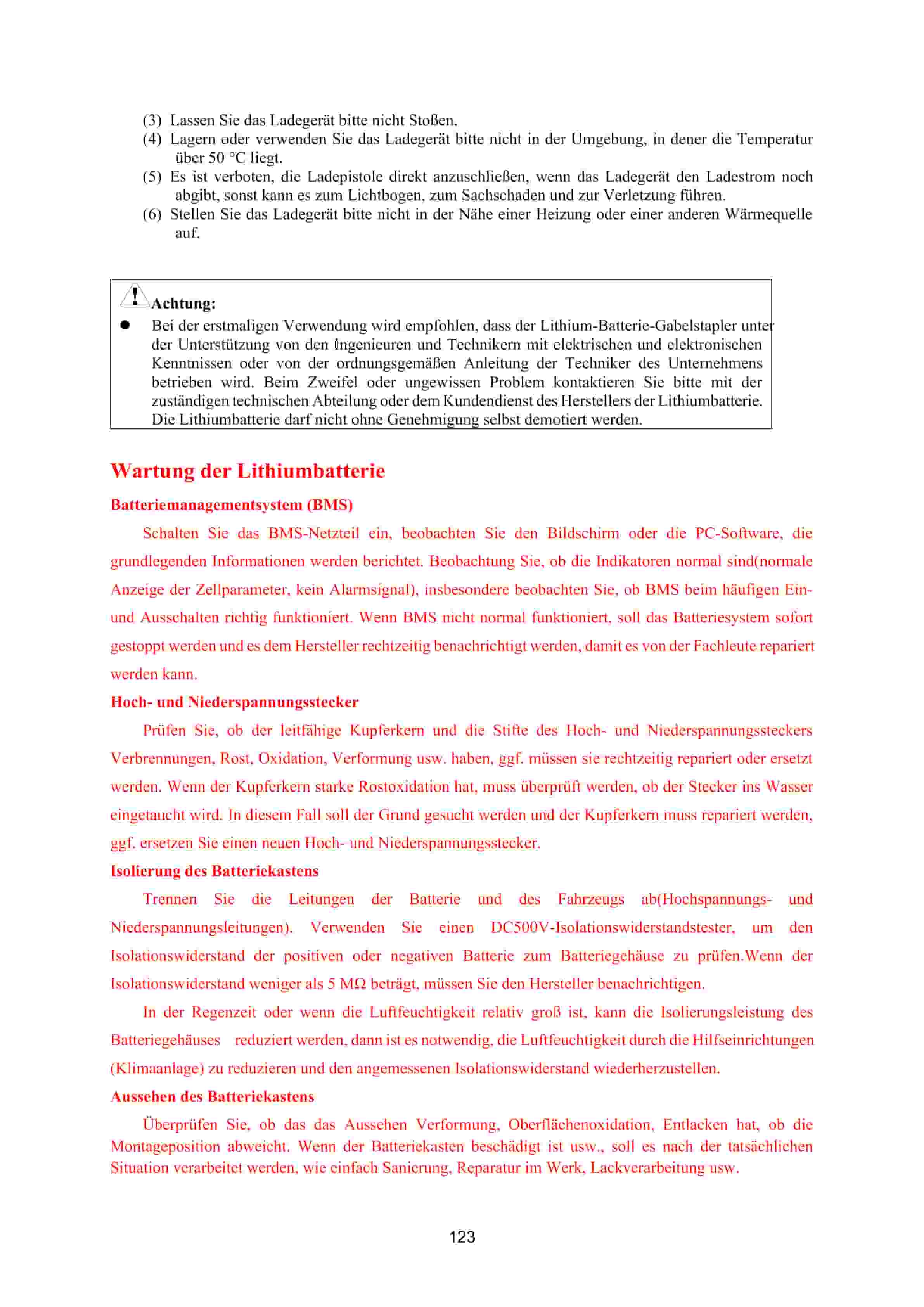 Hangcha 1.0t-5.0t Forklift Truck Operation and Maintenance Manual DE-5