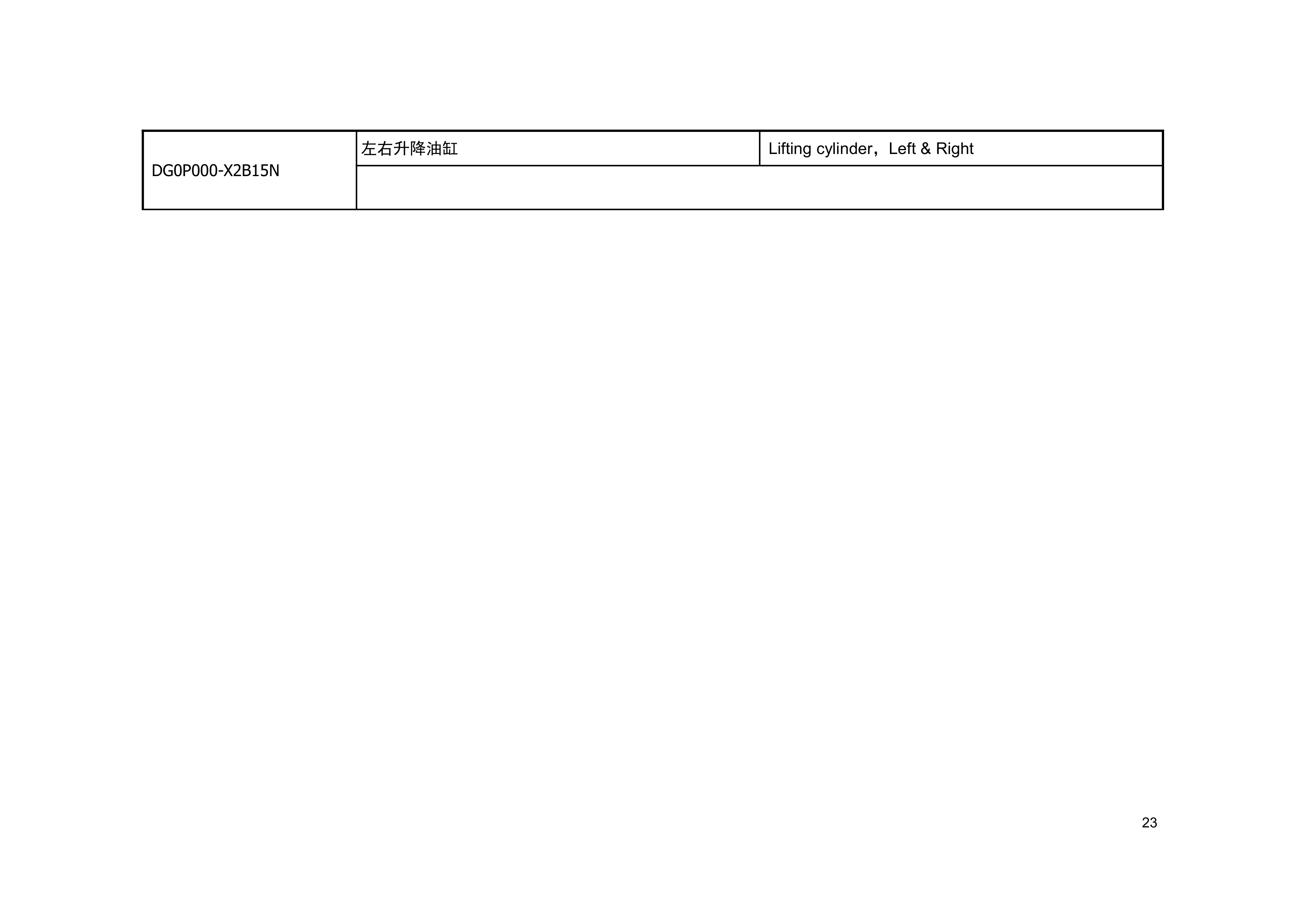 Hangcha 1.5t-1.8t XF2 Series Internal Combustion Counterbalanced Forklift Truck Mast Parts Catalog-4