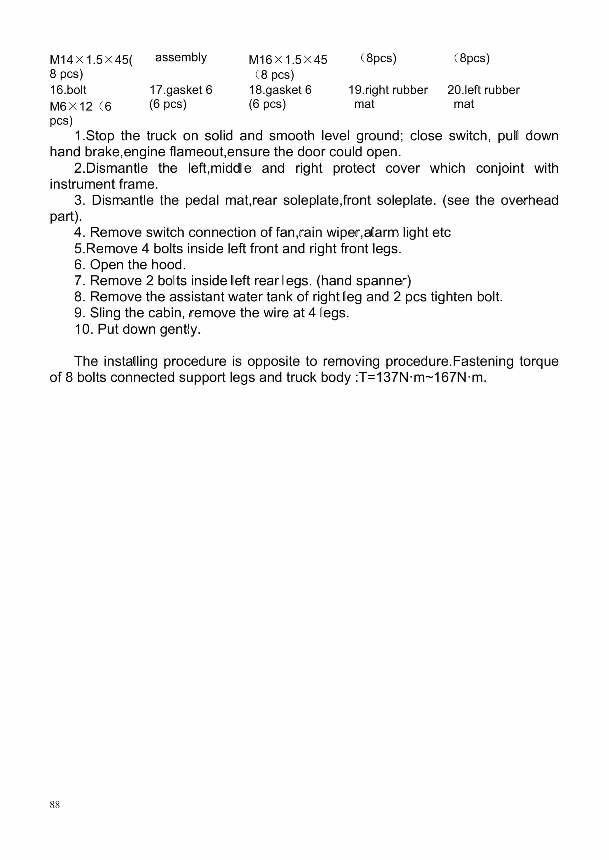 Hangcha 1.5t-X5.5t ( 3300lb-12000lb) XF Series Combustion Counterbalanced Forklift Truck Operation and Maintenance Manual-5