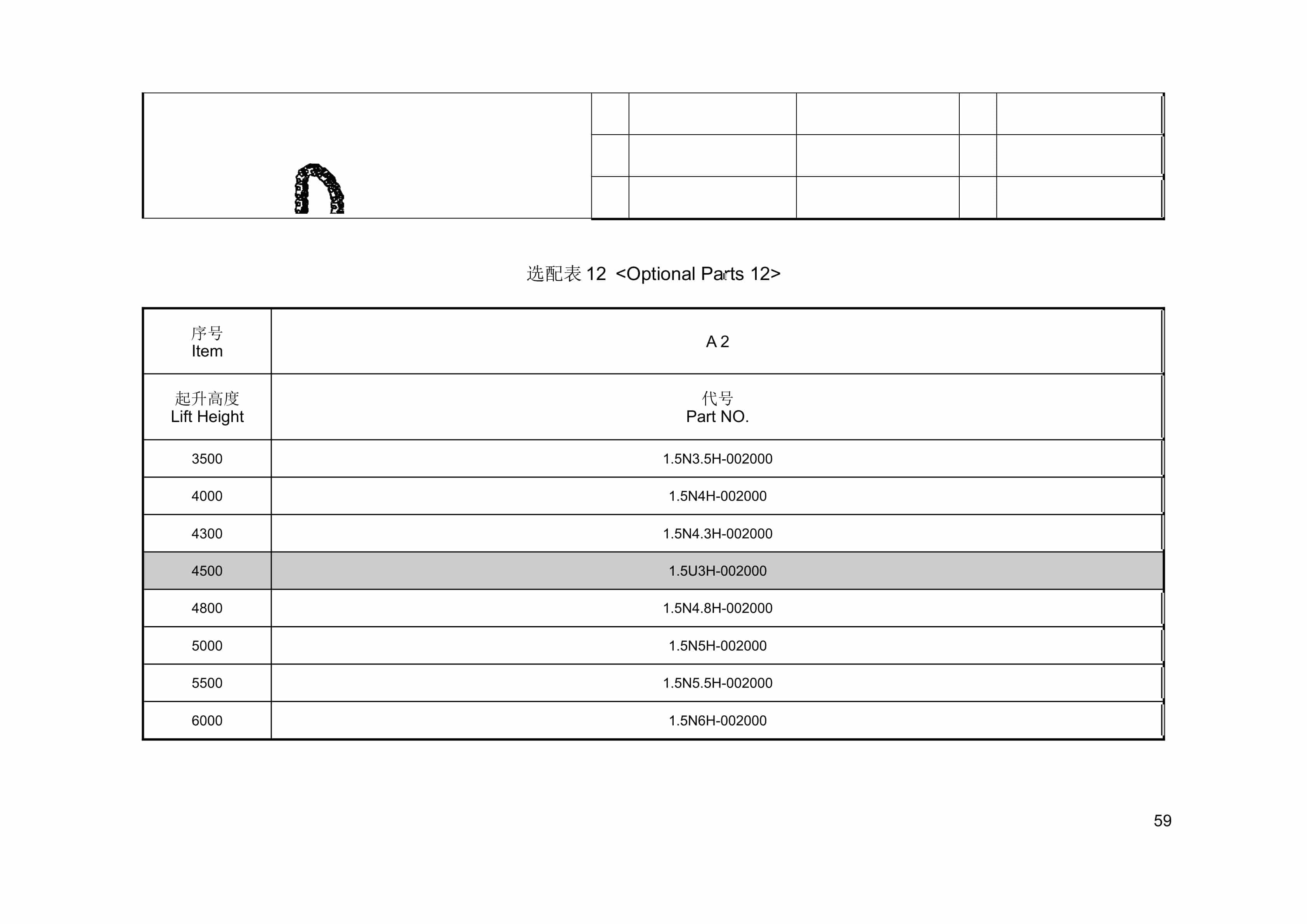 Hangcha 1t-1.8t H Series Counterbalanced Forklift Truck Parts Catalog-5