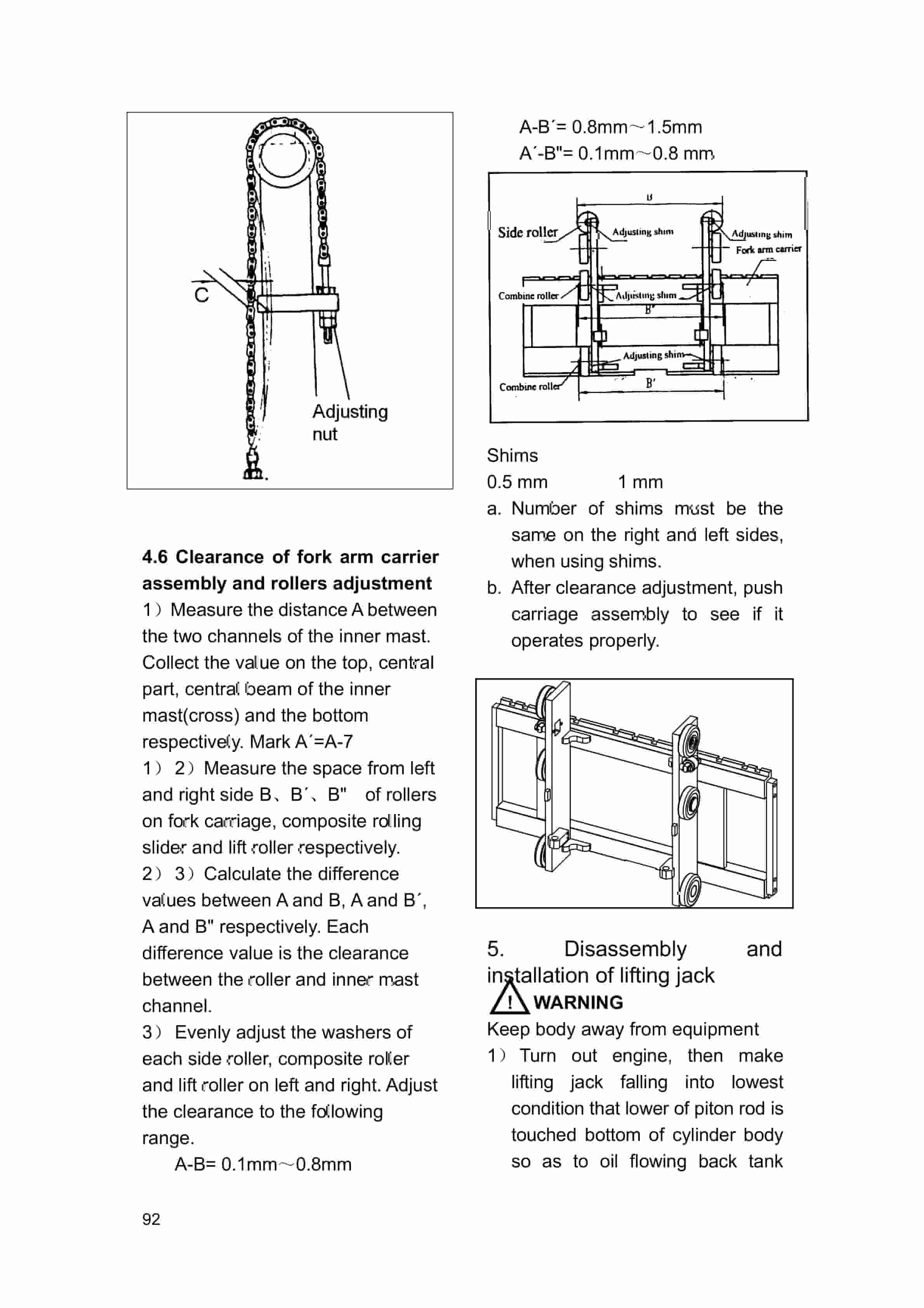 Hangcha 1t-3.5t X Series I. C. Counterbalanced Forklift Truck Service Manual-5