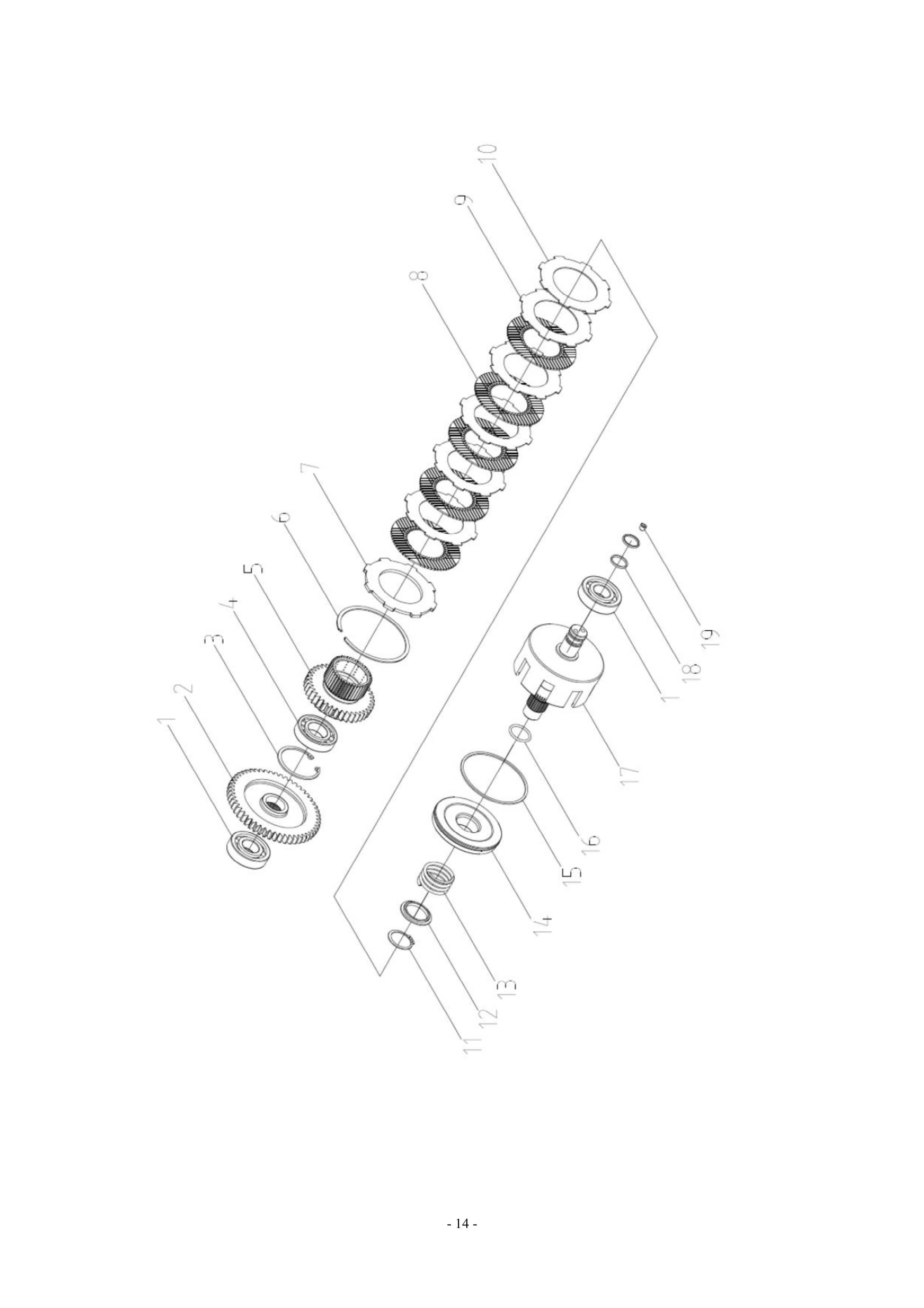 Hangcha 4F35S Transmission Instructions and Maintenance Manual ZH-5