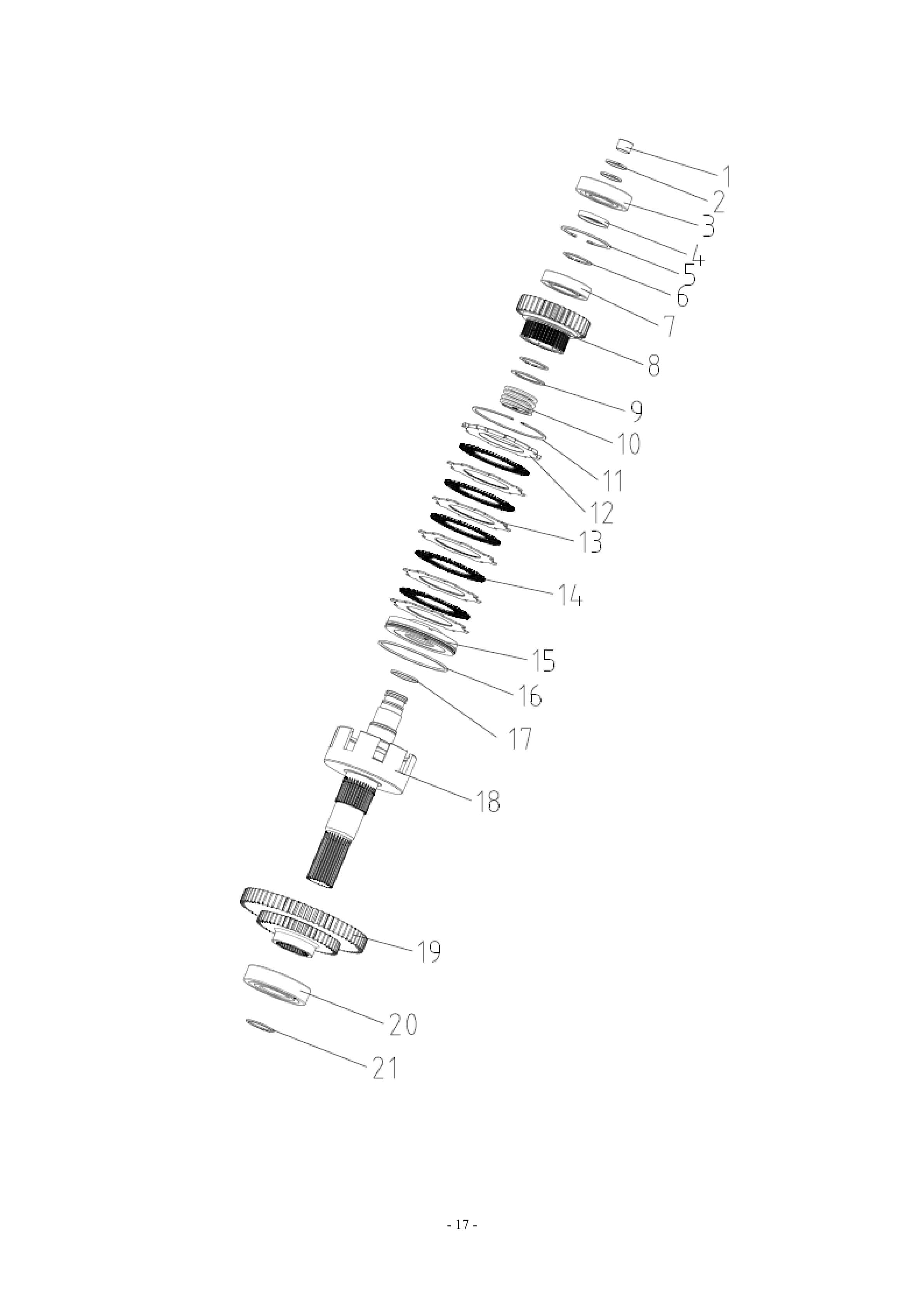 Hangcha 4F50 Transmission Instructions and Maintenance Manual ZH-5