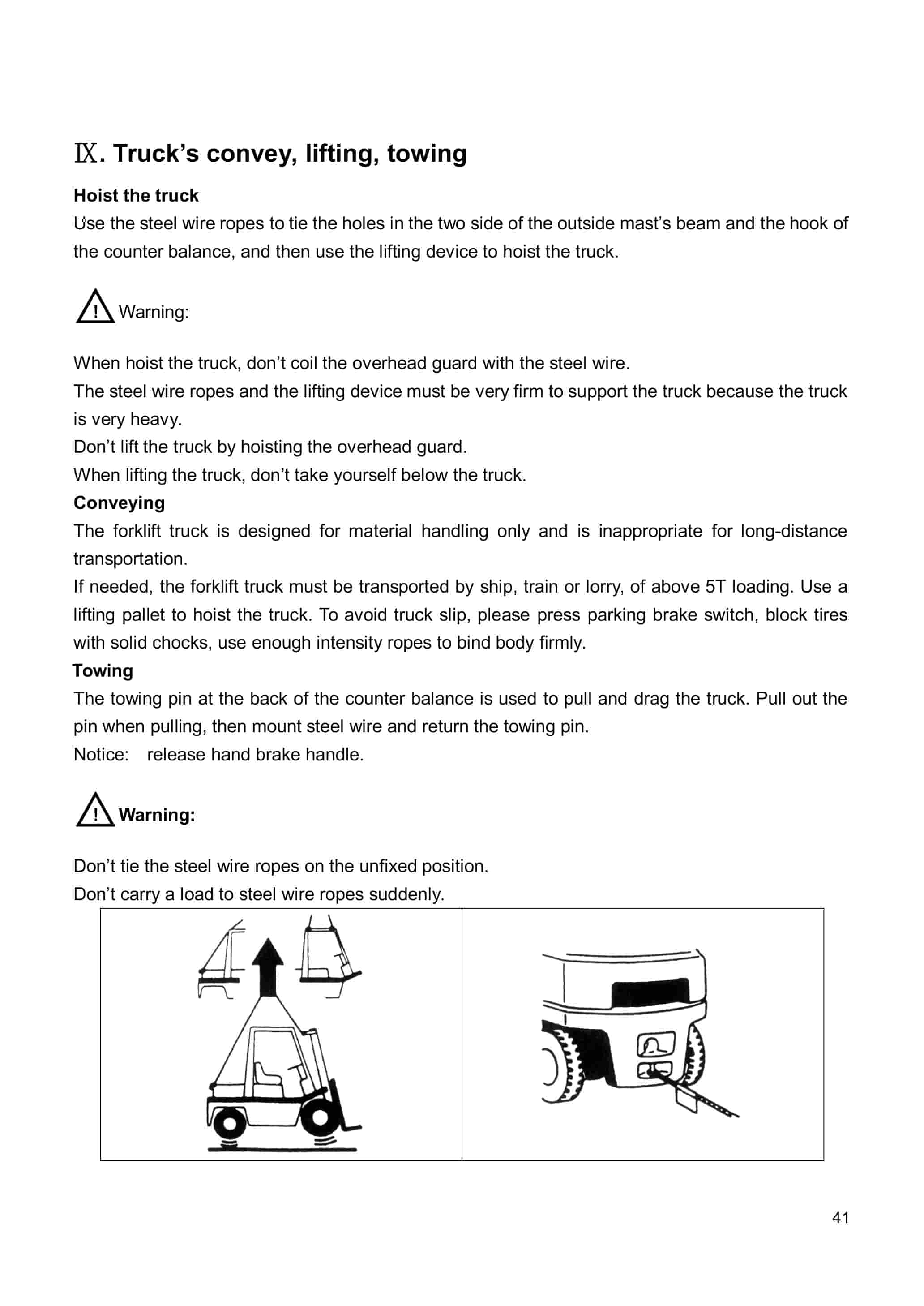Hangcha 5-10t X Series Internal Combustion Counterbalanced Forklift Truck Operation and Maintenance Manual-3