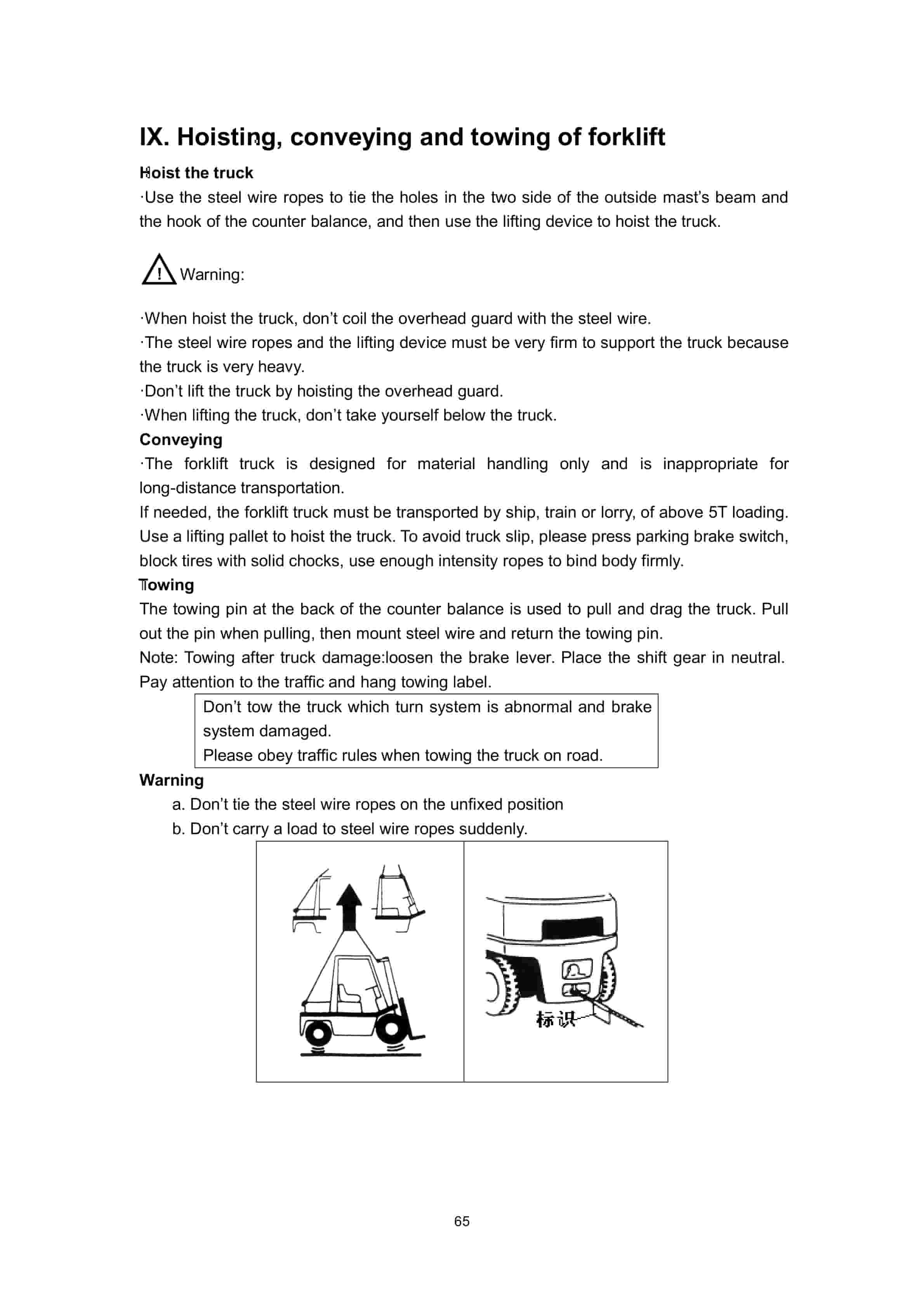 Hangcha 5t-10t A Series Internal Combustion Counterbalanced Forklift Truck Operation and Maintenance Manual-4