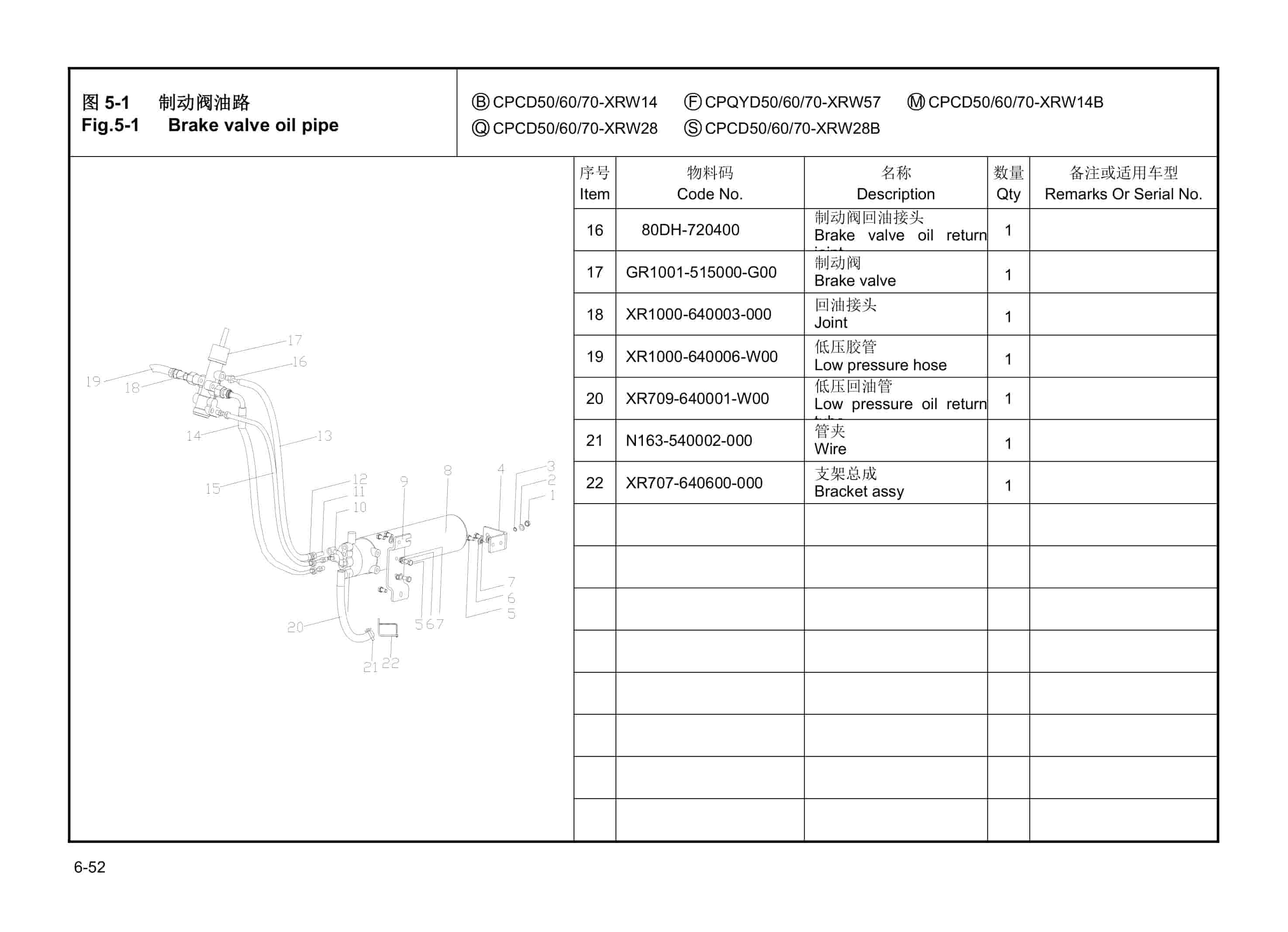Hangcha 5t-10t X Series Internal Combustion Counterbalanced Forklift Truck Parts Catalog-4