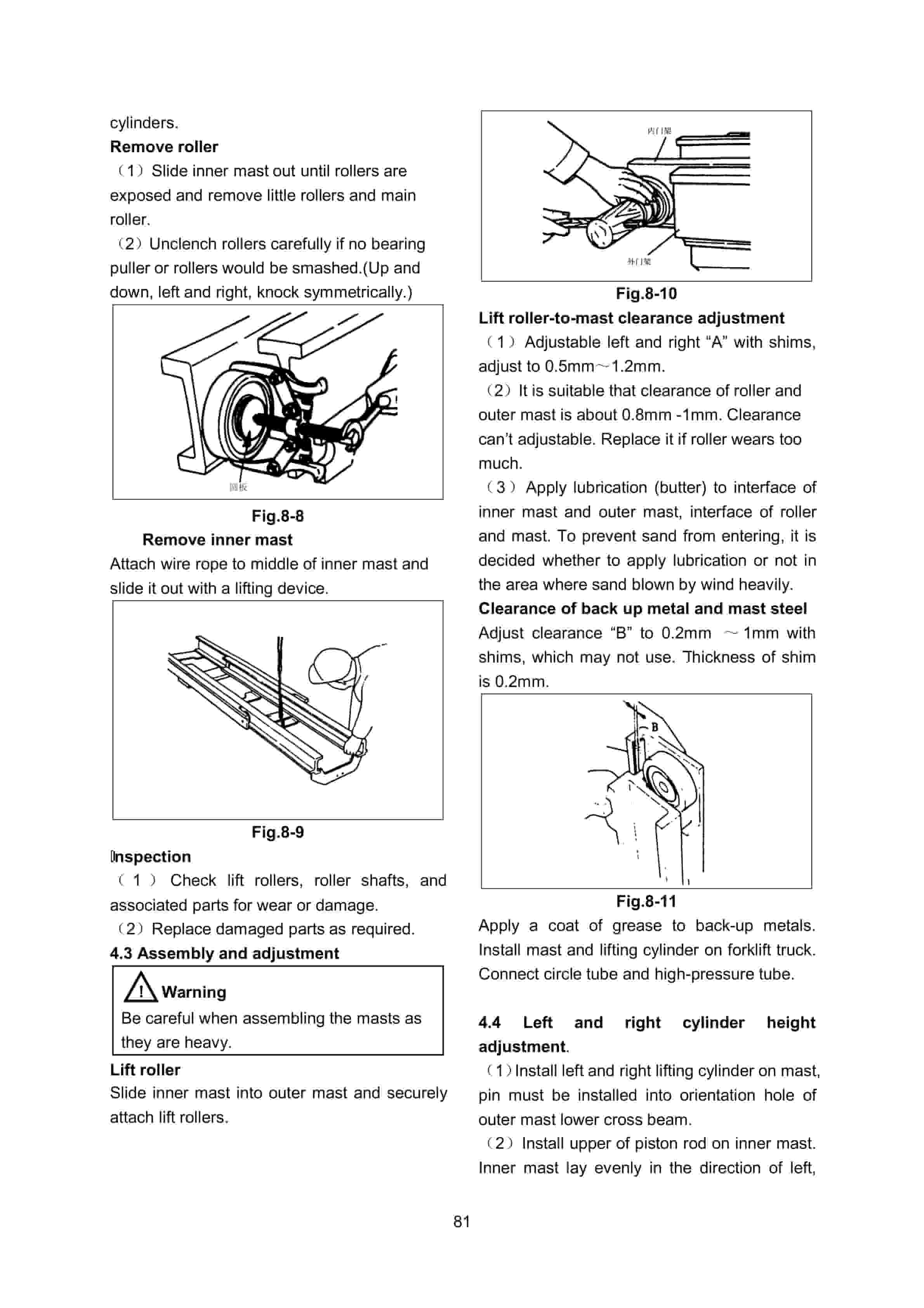 Hangcha 5t-10t X series Internal Combustion Counterbalanced Forklift Truck Service Manual-4