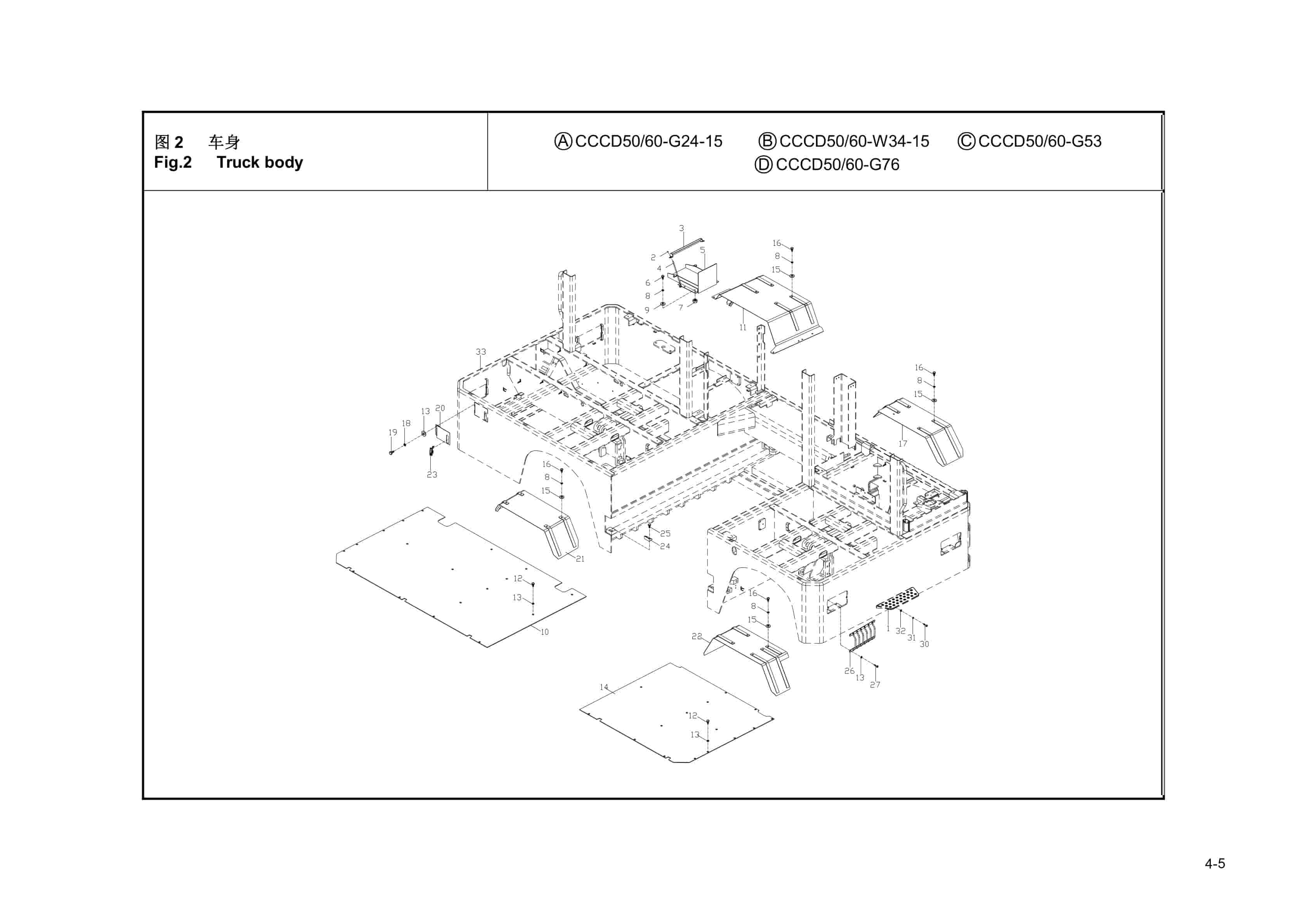 Hangcha 5t-6t Forklift Truck Parts Catalog-2