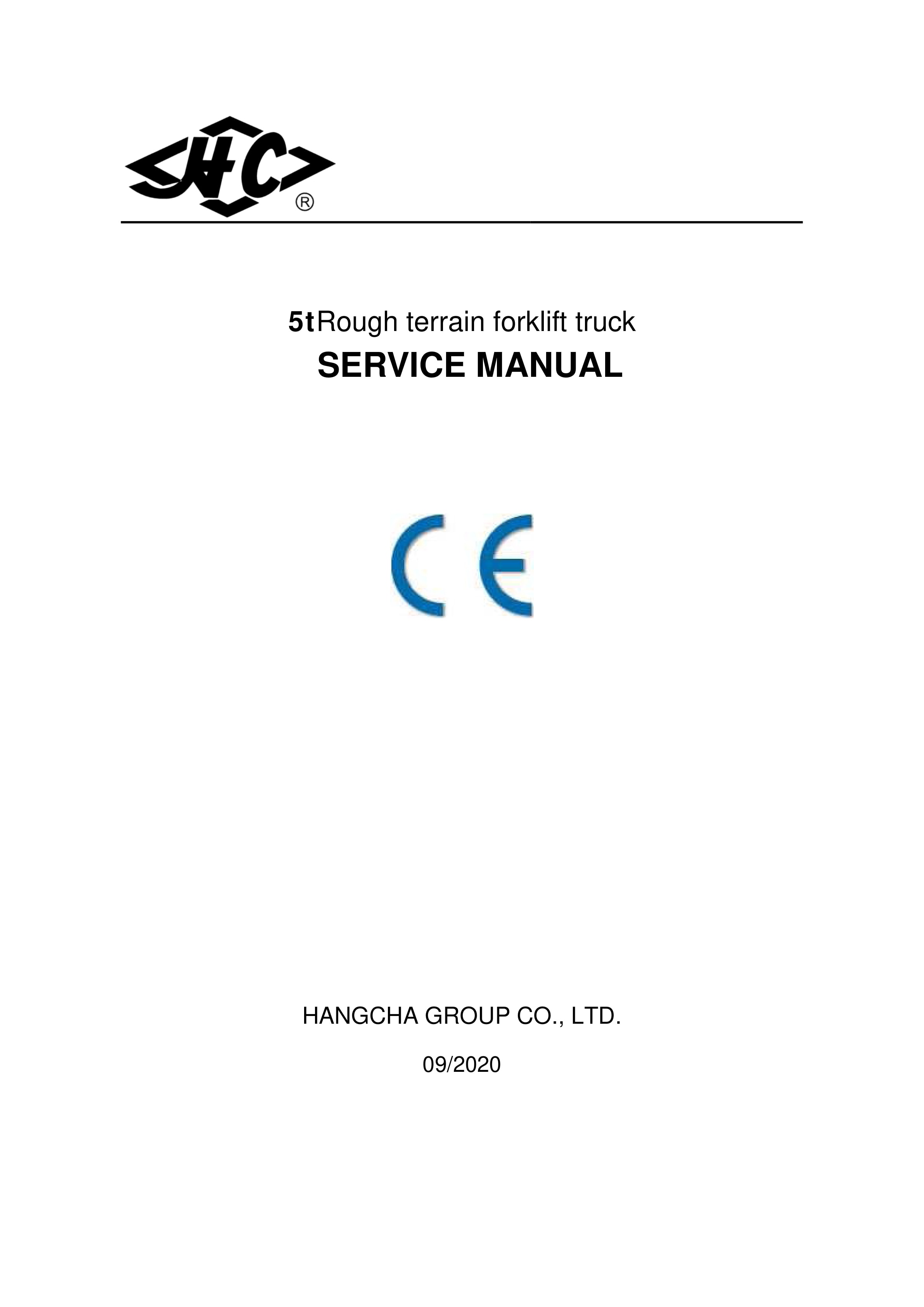 Hangcha 5t Rough Terrain Forklift Truck Service Manual