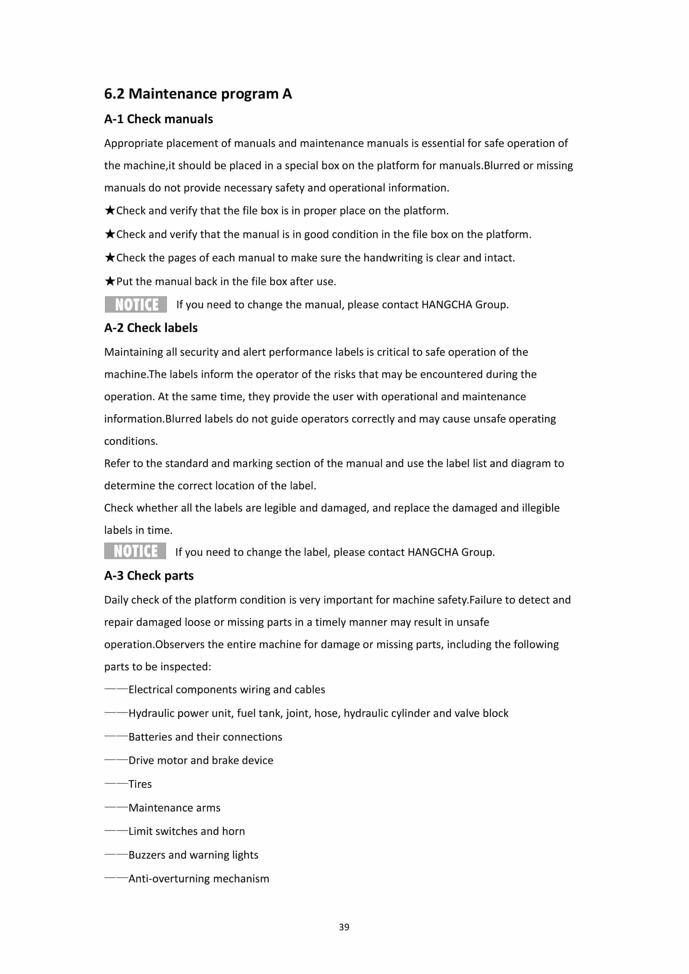 Hangcha 65XEN to 160XENS Operation and Maintenance Manual-3