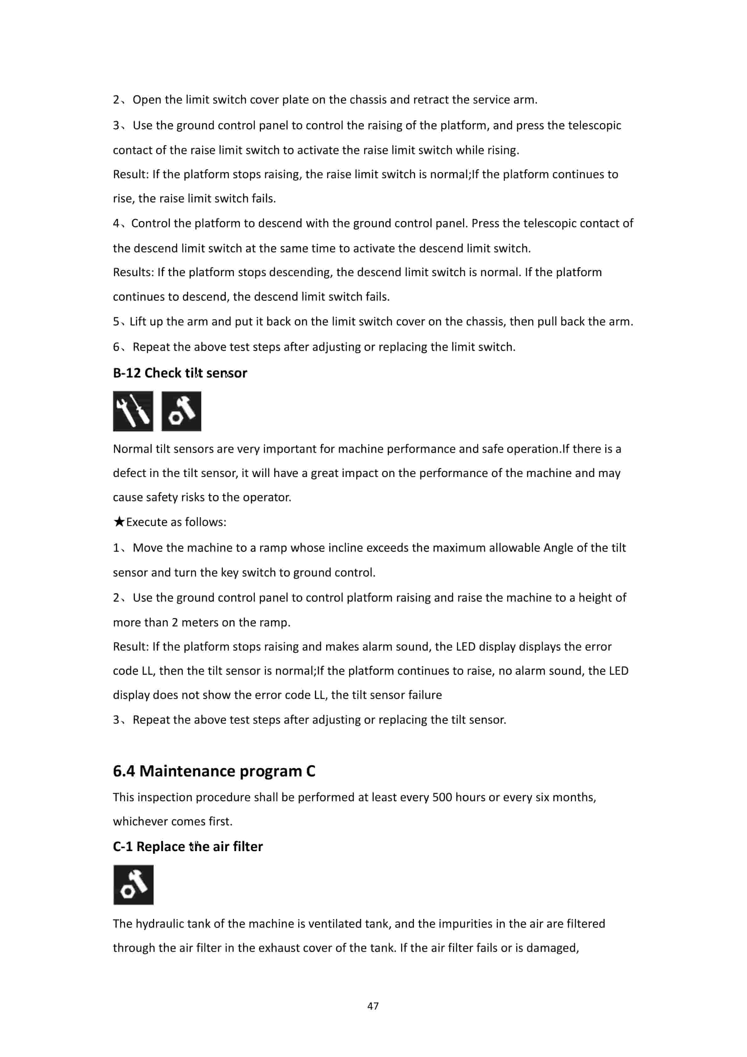 Hangcha 65XEN to 160XENS Operation and Maintenance Manual-5