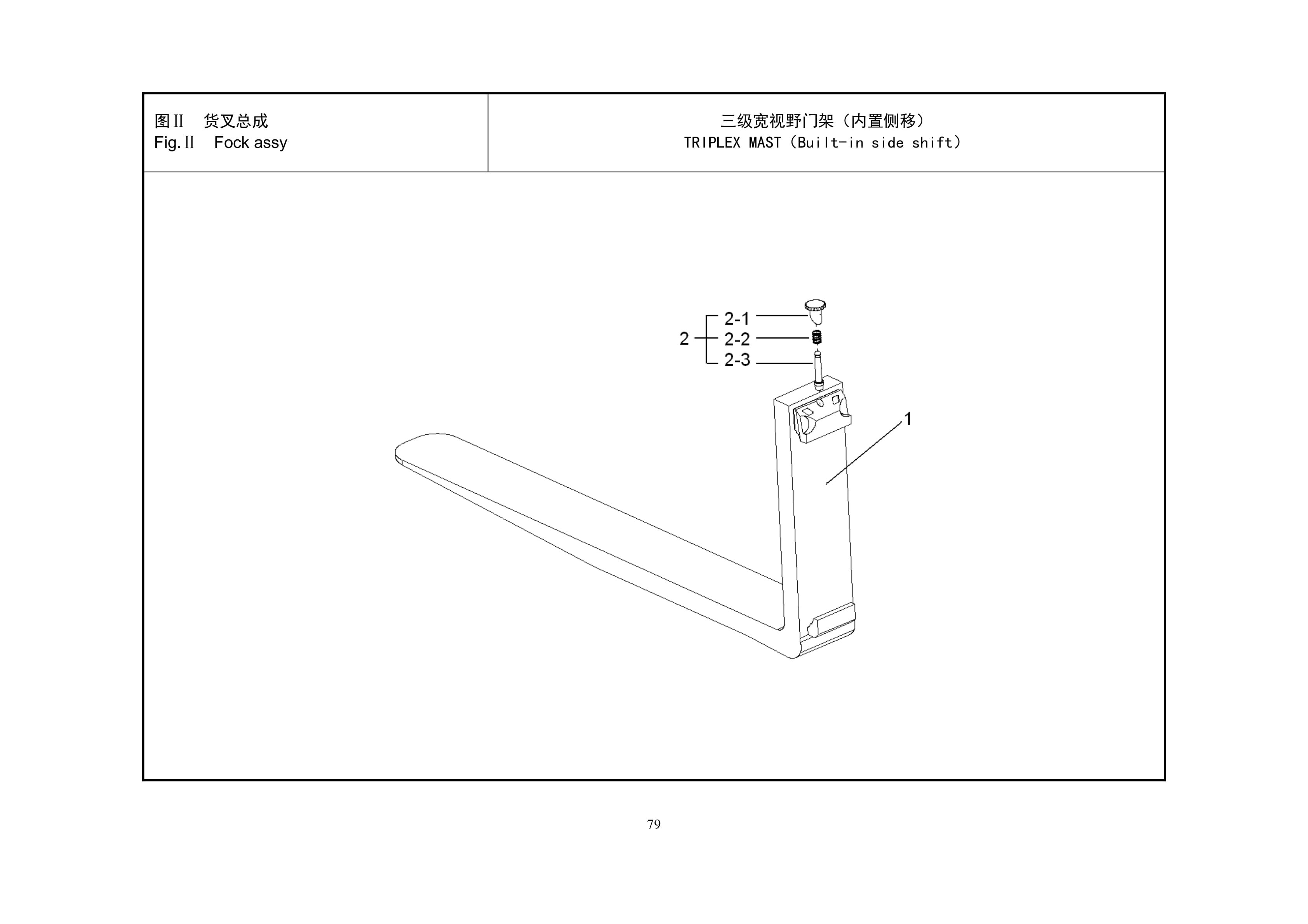 Hangcha A Series 2.0t-2.5t Forklift Mast Parts Catalog-4