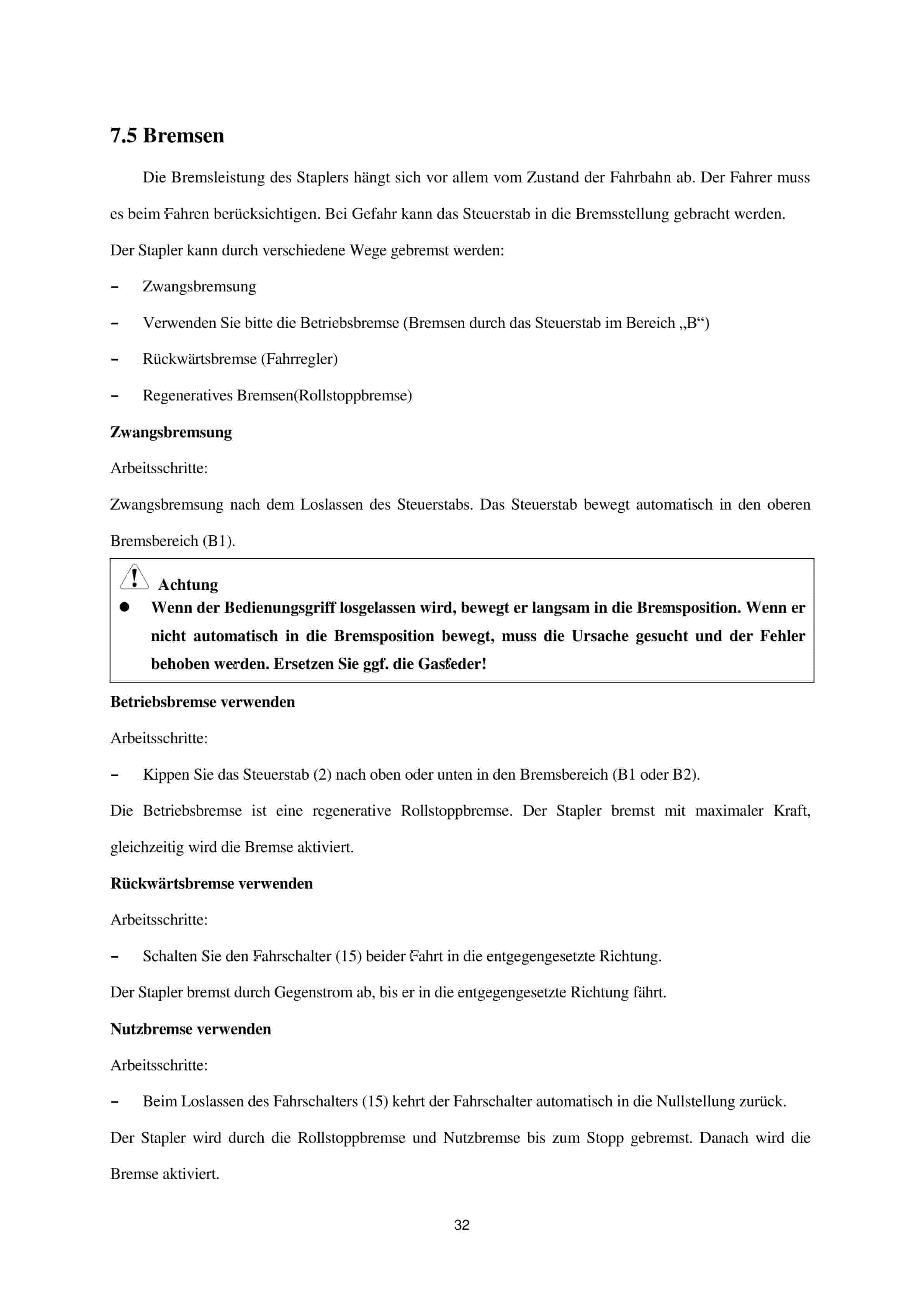 Hangcha CBD12-AMC1-I Operation and Maintenance Manual DE-2