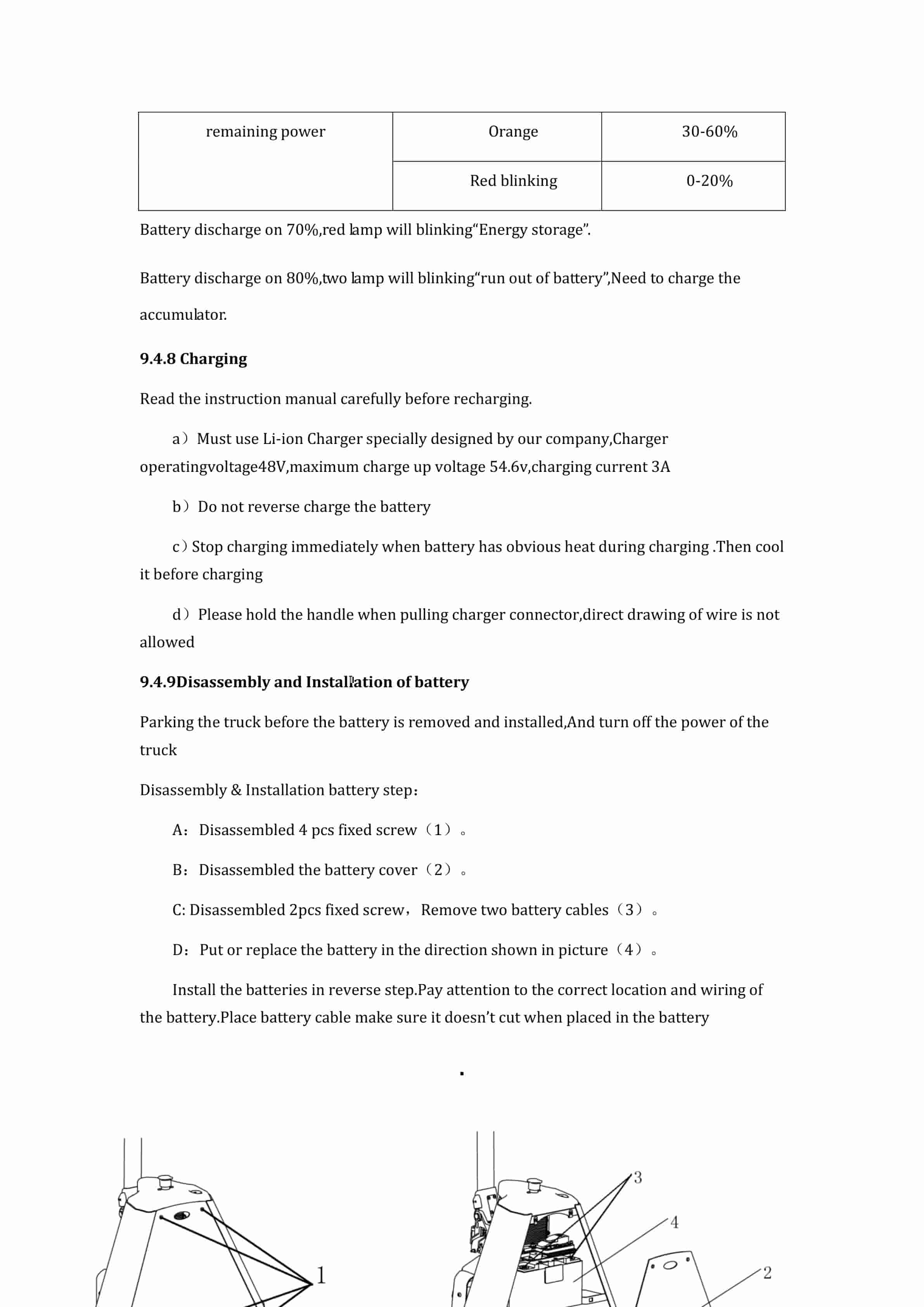 Hangcha CBD20-JSM Electric Pallet Truck Operation and Maintenance Manual-4