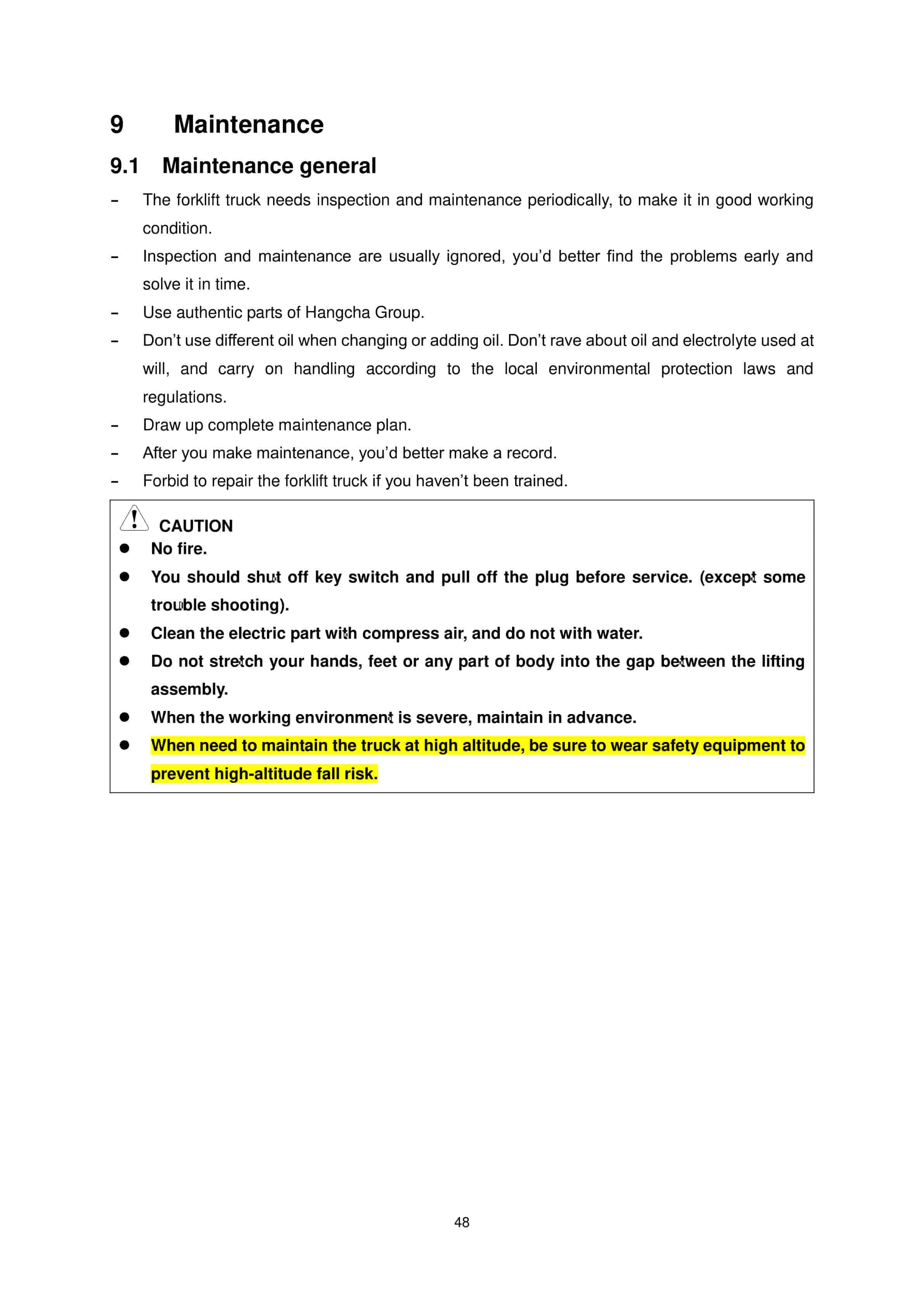Hangcha CDD10-AMC1-L, CDD12-AMC1-L Operation and Maintenance Manual-2