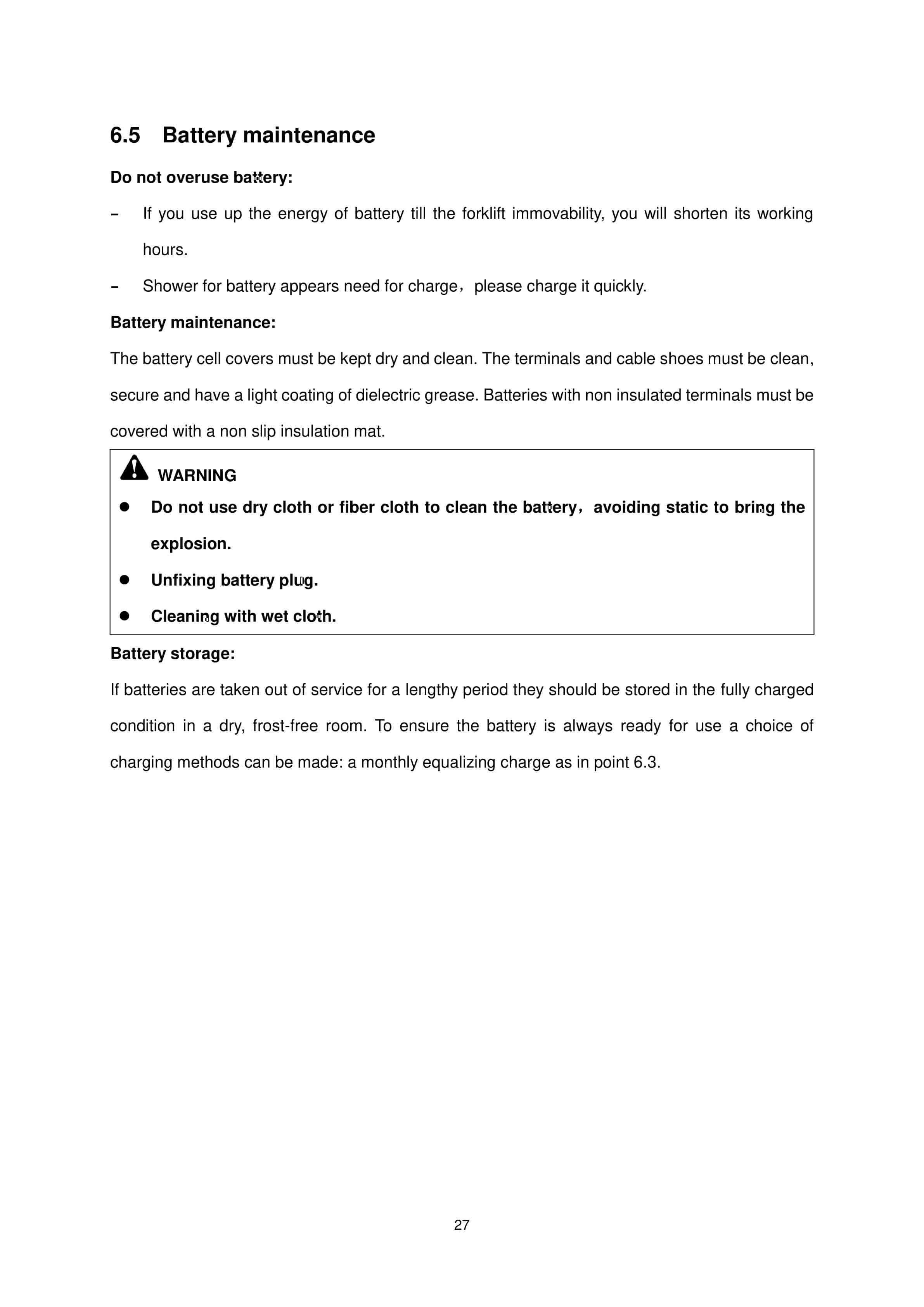 Hangcha CJD-W22S-M to CJD-W41S-M Operation and Maintenance Manual-2