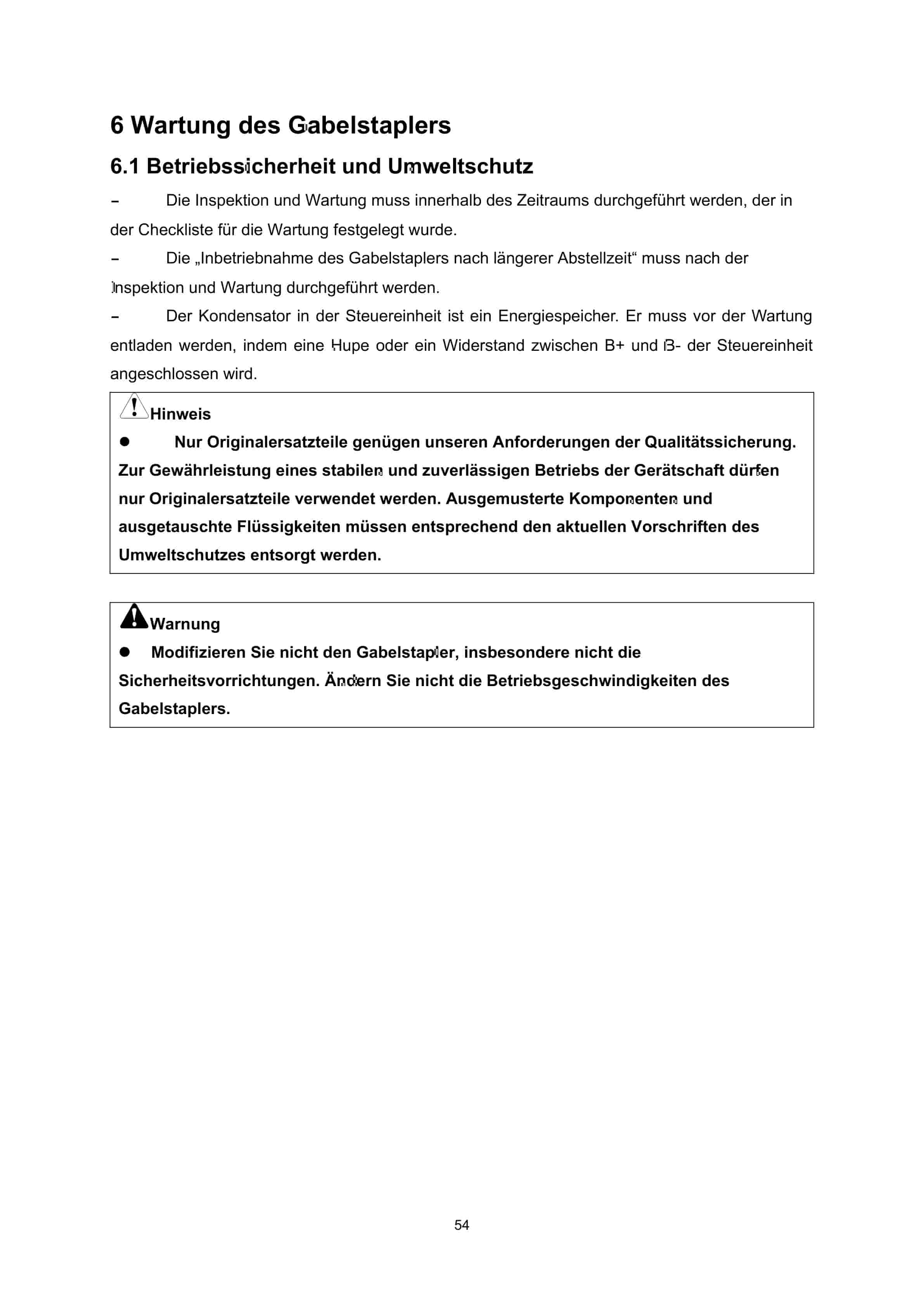 Hangcha CJD10-AC1-M1 to CJD10-AC2-M2K Operation and Maintenance Manual DE-4