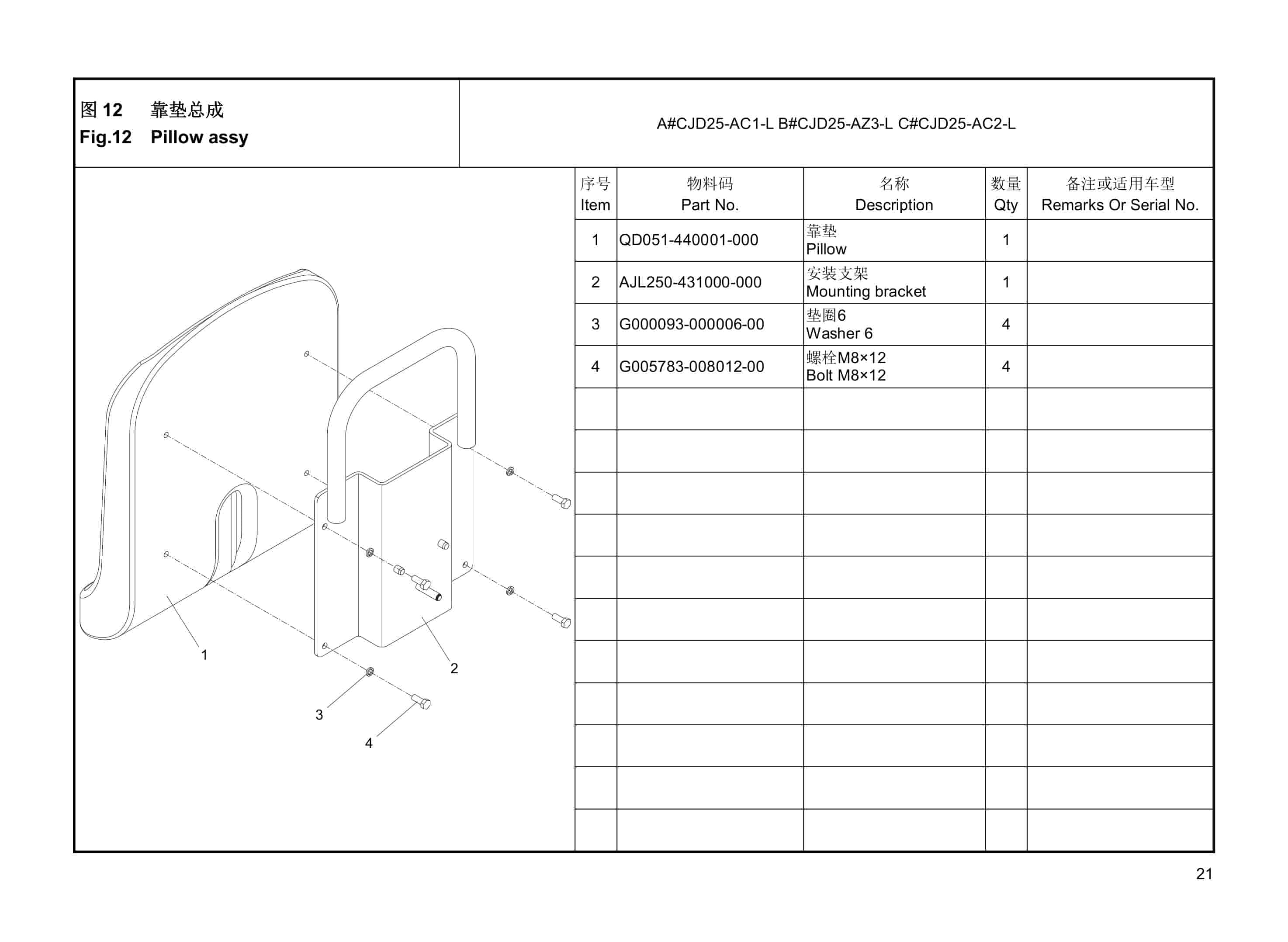 Hangcha CJD25-AC1-L, CJD25-AZ3-L, CJD25-AC2-L Parts Catalog-2