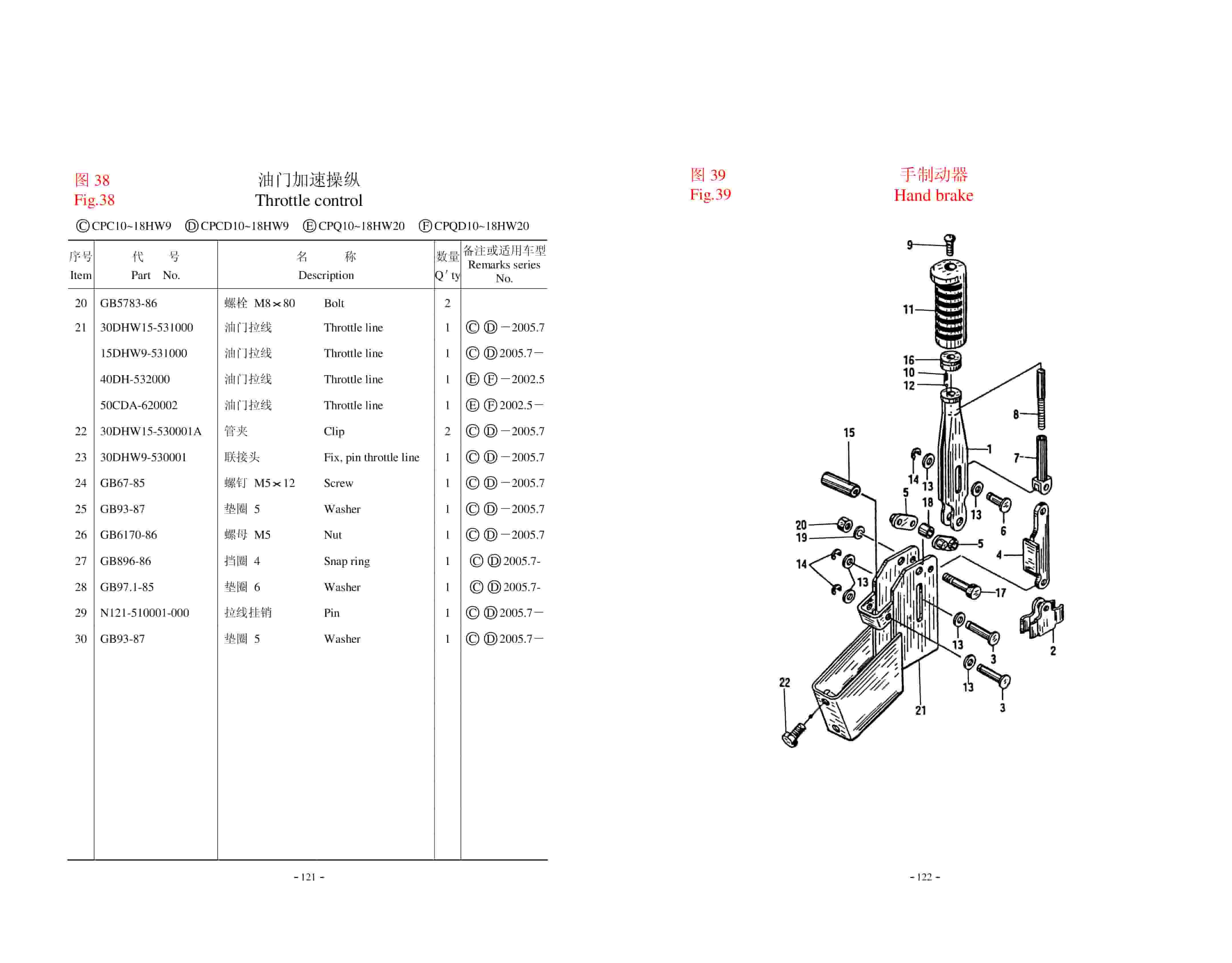 Hangcha CPC10-18HG26 to CPQD10-18HW20 Parts Catalog-4